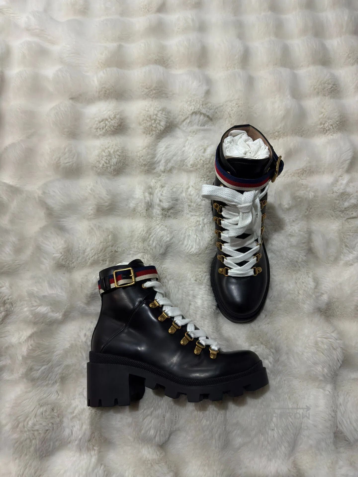Gucci Guicci Black Women's Martin Boots| Size US 5.5 / IT 35.5 - 1 Thumbnail