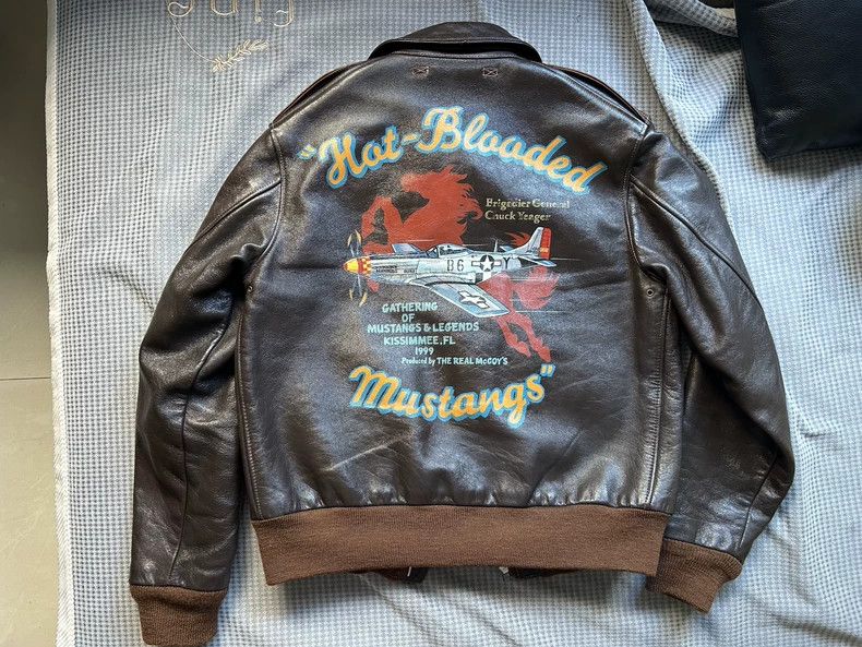 The Real McCoy's The REAL McCOY'S A2 size 38 Pilot Jacket with Horsehide Size US M / EU 48-50 / 2 - 2 Thumbnail