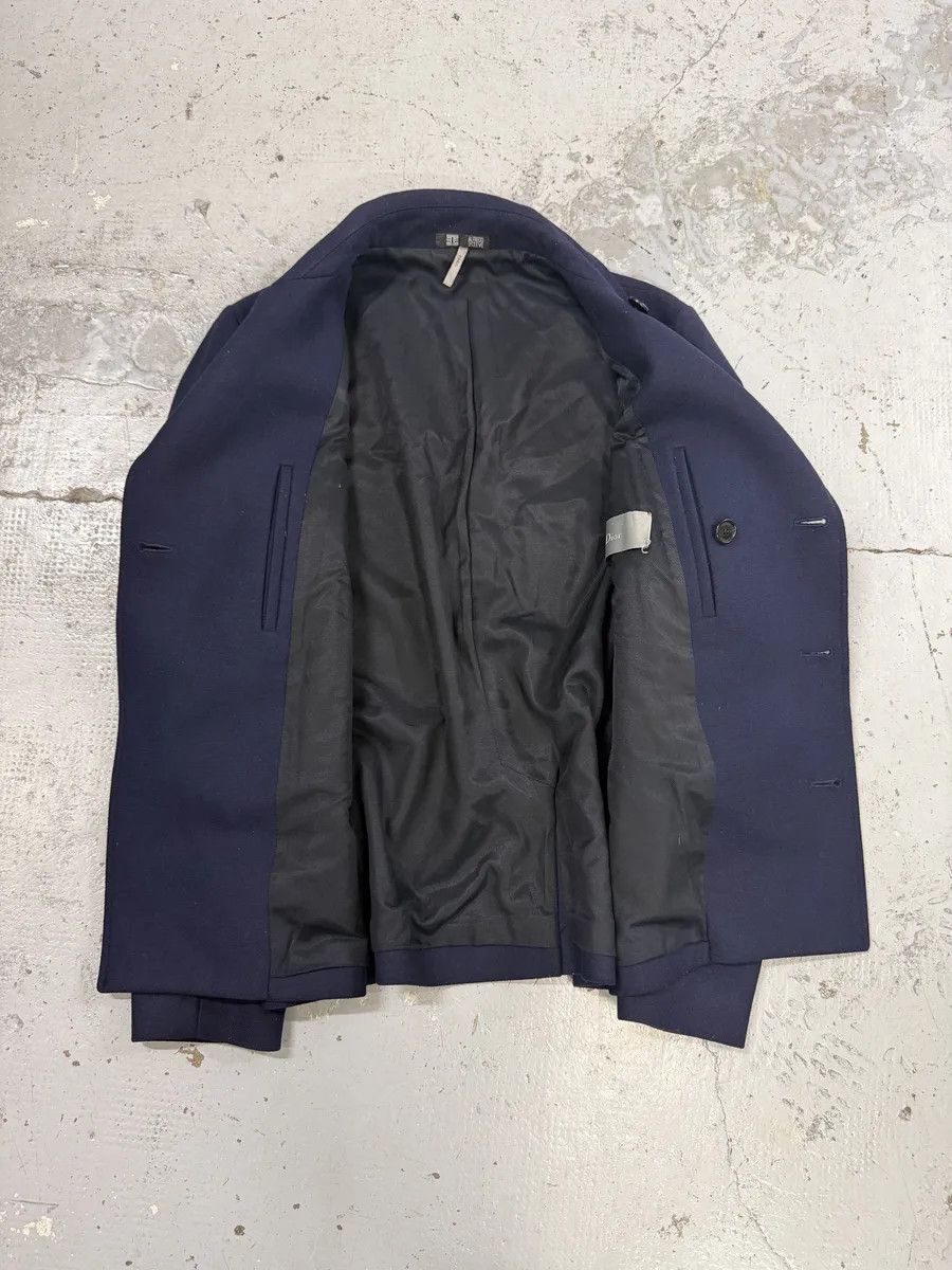 Dior 2000s Dior Navy Wool Classy Light Pea Coat Size US M / EU 48-50 / 2 - 8 Thumbnail