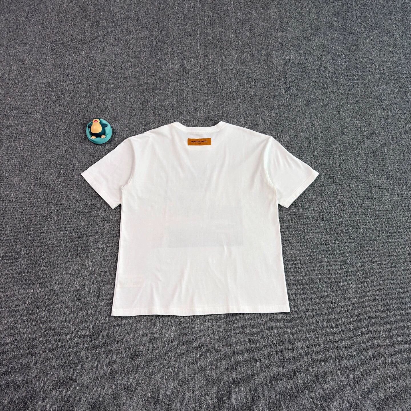 Louis Vuitton LV Oil Print White Short Tee XL Size US XL / EU 56 / 4 - 2 Thumbnail