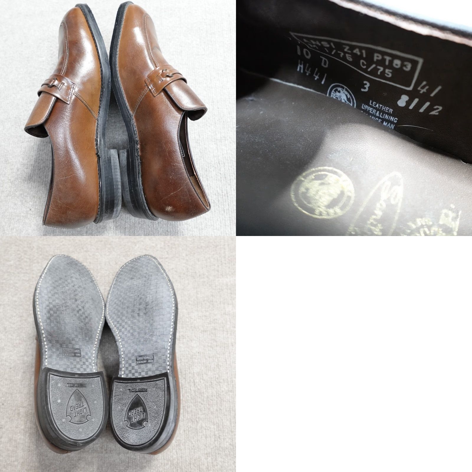 Vintage Hytest Men's Loafers 10 Brown Apron Toe Horsebit Cap Toe Goodyear Welt Leather Slip On Casual Shoes Mens Brown Loafers Cap Toe NBD Stock Navy? Size ONE SIZE - 8 Thumbnail