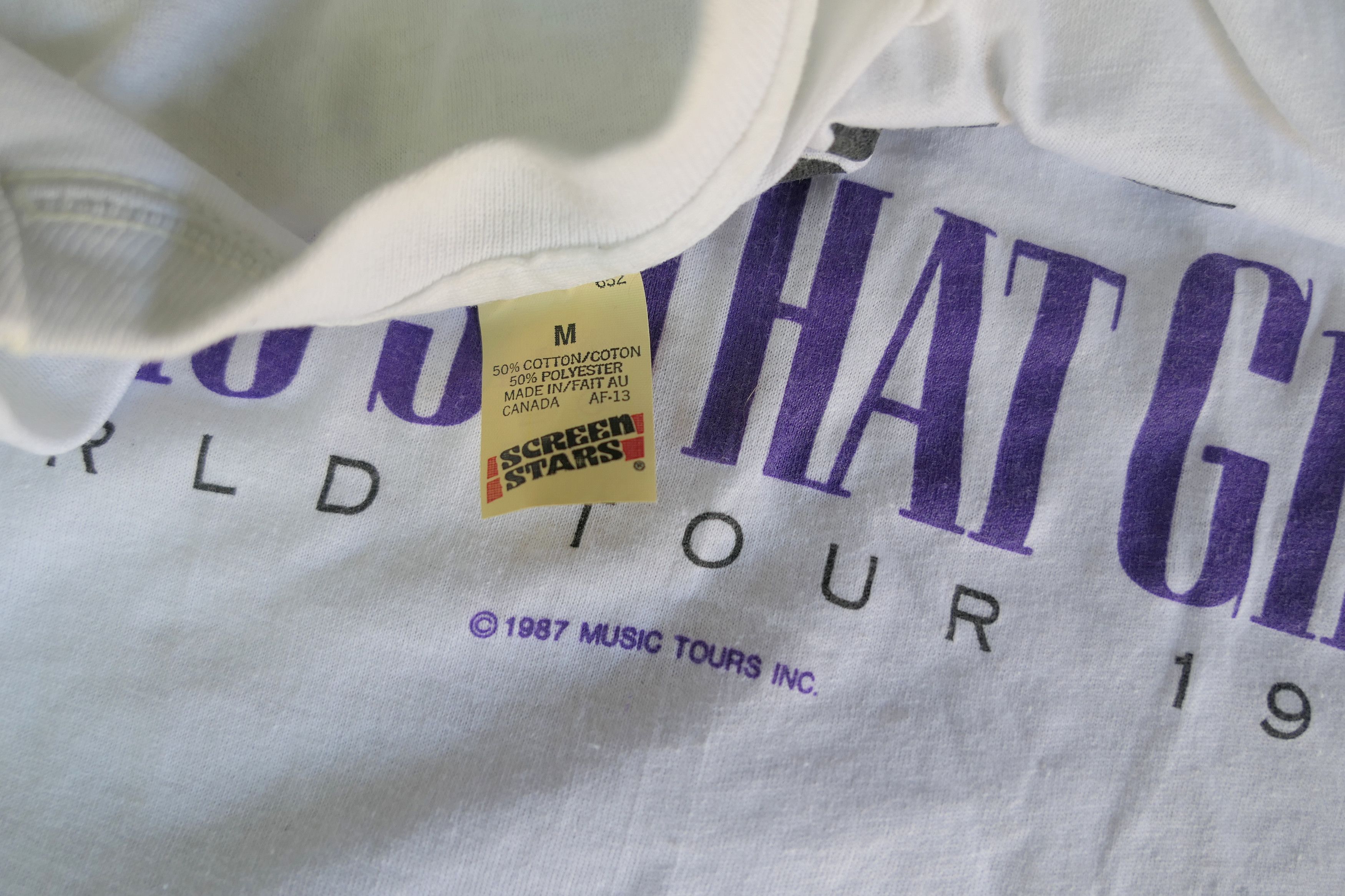 Vintage Vintage 1987 Madonna Who's That Girl World Tour T Shirt M Size US M / EU 48-50 / 2 - 4 Thumbnail