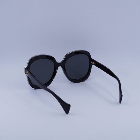 Gucci Gucci GG1240S 001 Sunglasses Black Round Frame, Grey Lenses Size ONE SIZE - 4 Thumbnail