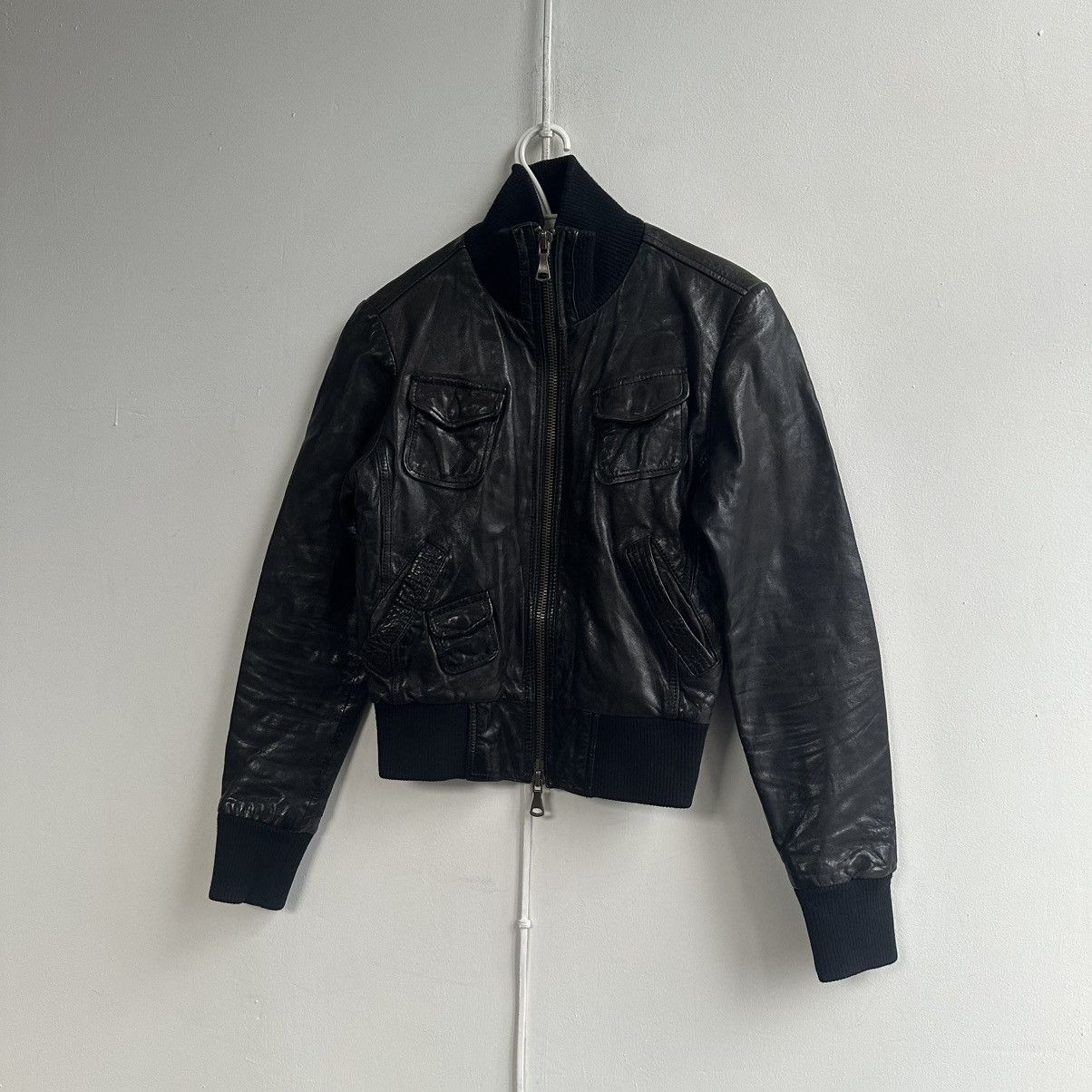Armani Armani Jeans Vintage Vera pelle Leather Jacket Size XS / US 0-2 / IT 36-38 - 10 Thumbnail