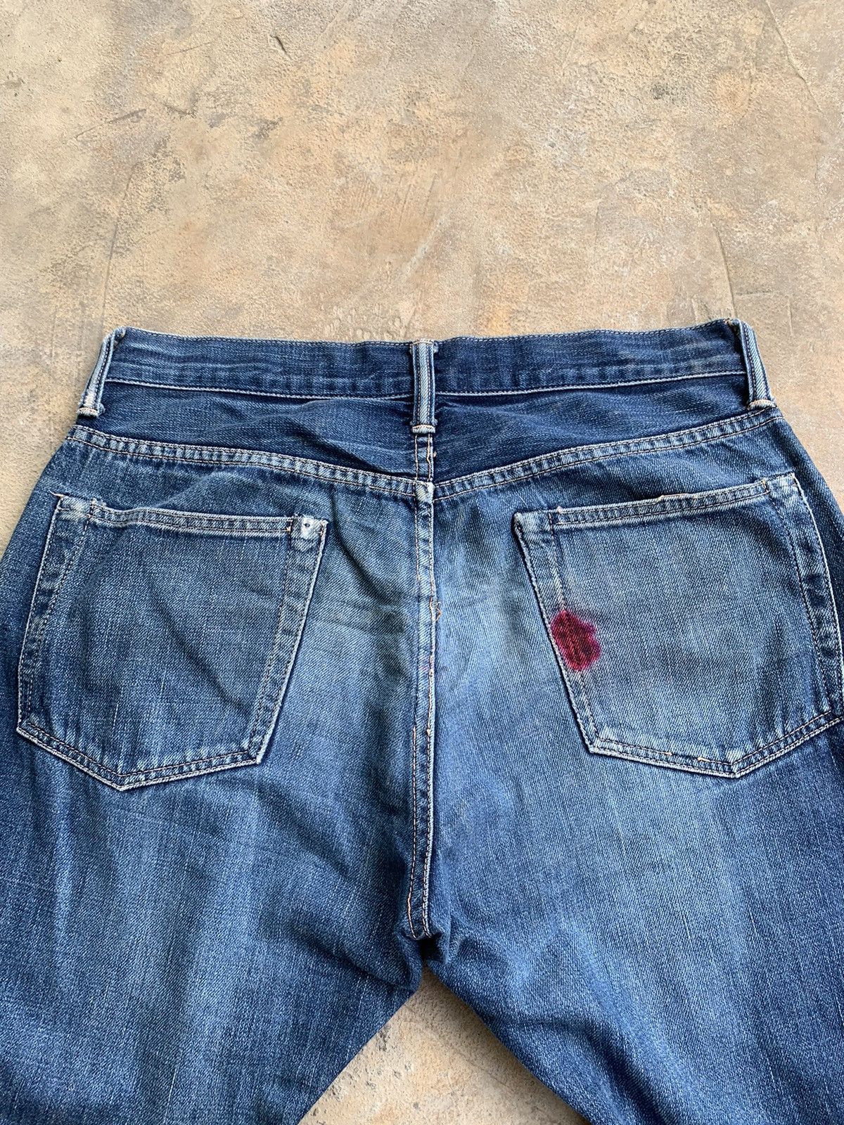 Japanese Brand × Vintage Unknown Japanese Brand Selvedge Distressed Denim Size US 31 - 6 Thumbnail