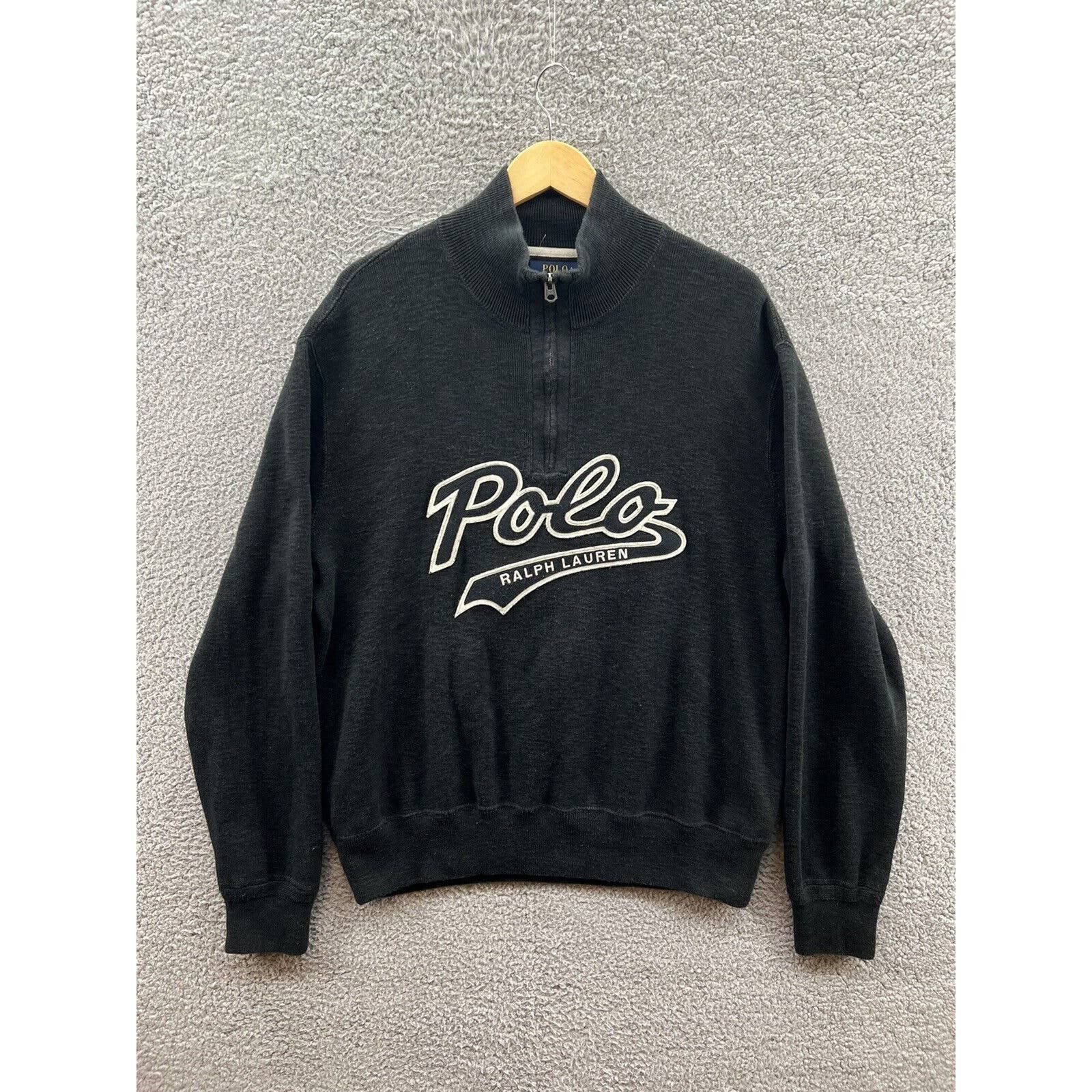 Polo Ralph Lauren Half Zip Sweater Dark Charcoal Heather XXL