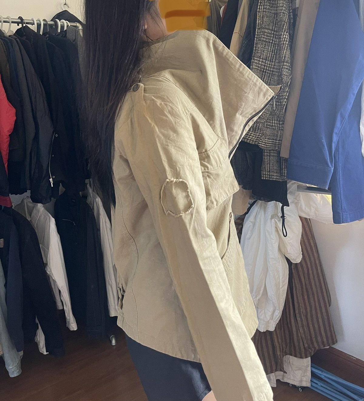 Japanese Brand Free's Mart Asymmetrical High Neck Cargo Jacket Size M / US 6-8 / IT 42-44 - 8 Thumbnail