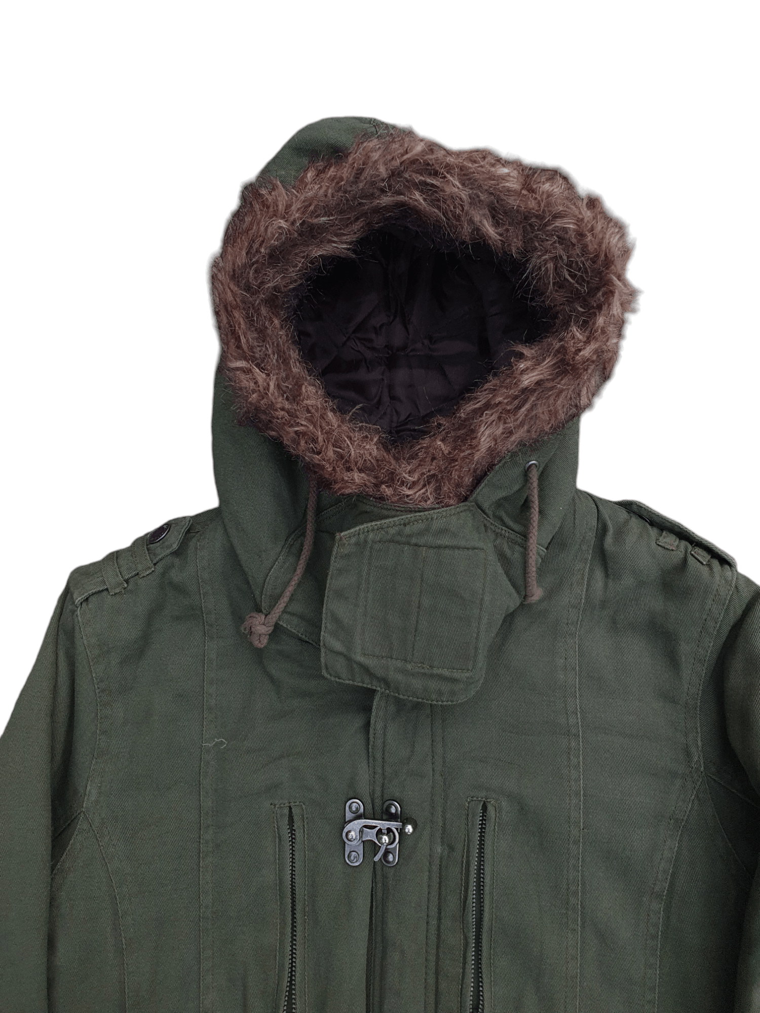In The Attic × Japanese Brand IN THE ATTIC - Fur Hooded Military Jacket Size US M / EU 48-50 / 2 - 5 Thumbnail