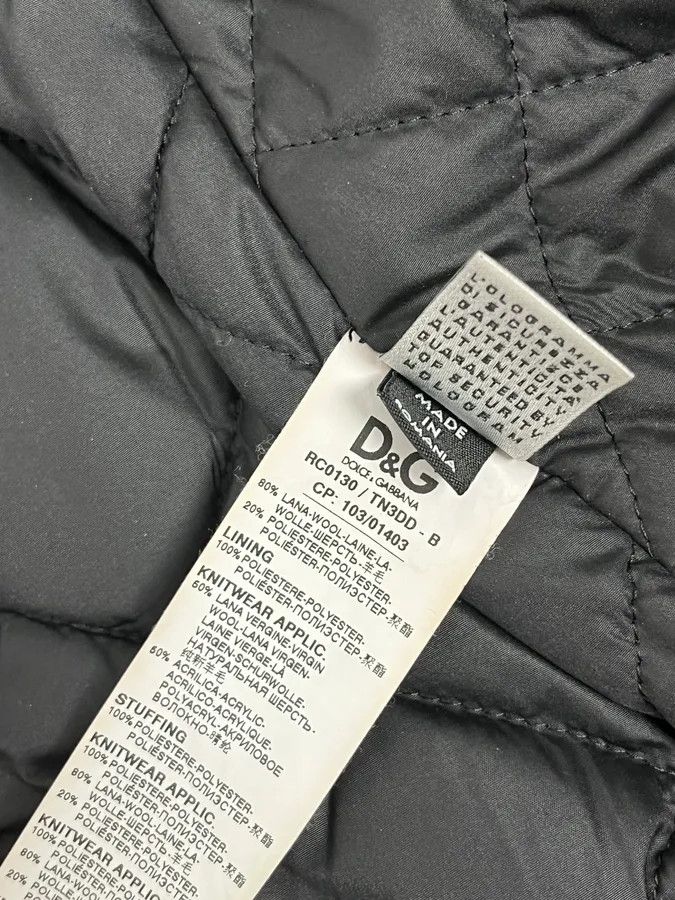 Dolce & Gabbana 2000s Dolce & Gabbana Grey Checkered Wool Buttoned Jacket Size US M / EU 48-50 / 2 - 13 Thumbnail