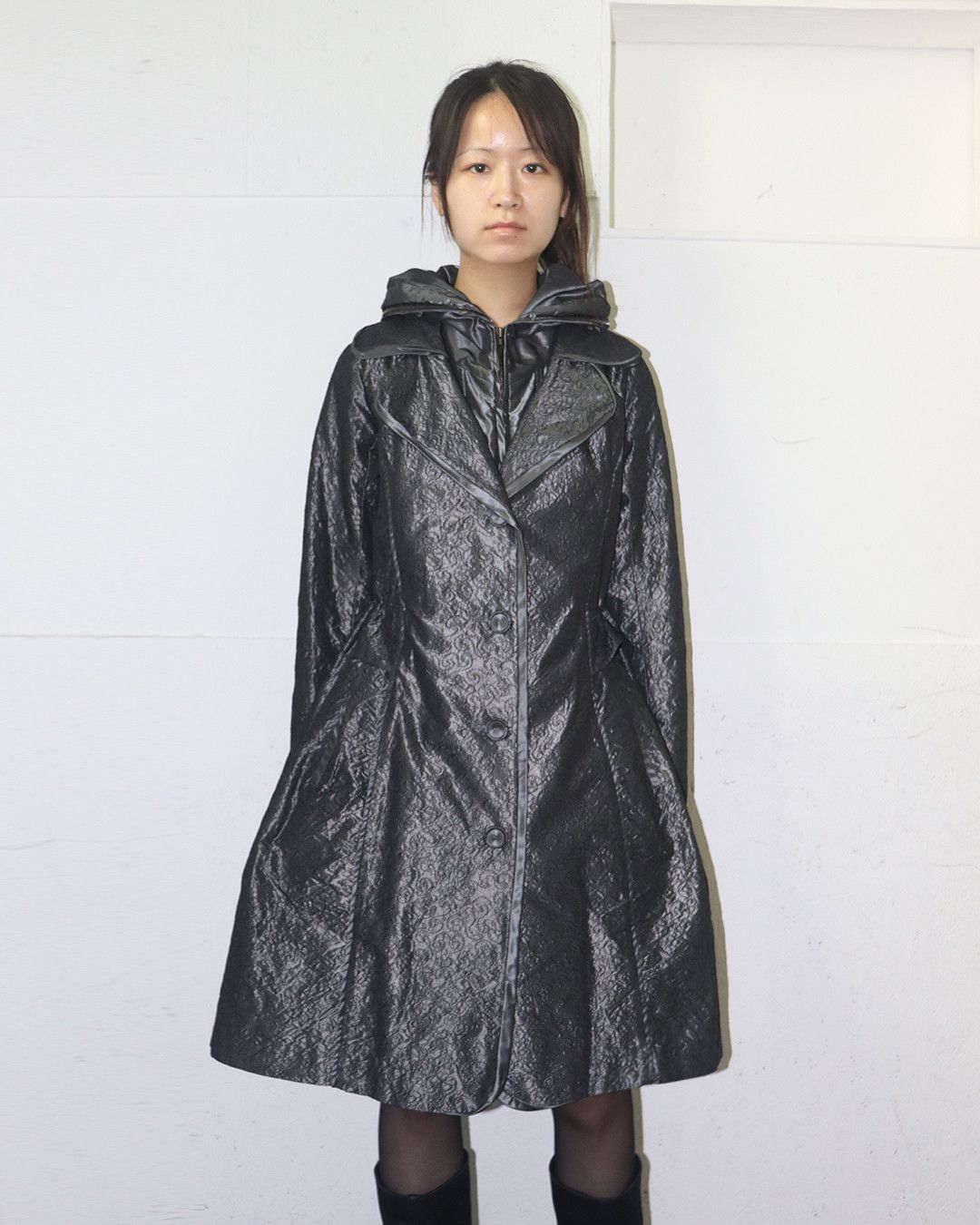 Hiroko Koshino Homme Hiroko koshino Patterned Long Parka Size XS / US 0-2 / IT 36-38 - 2 Thumbnail