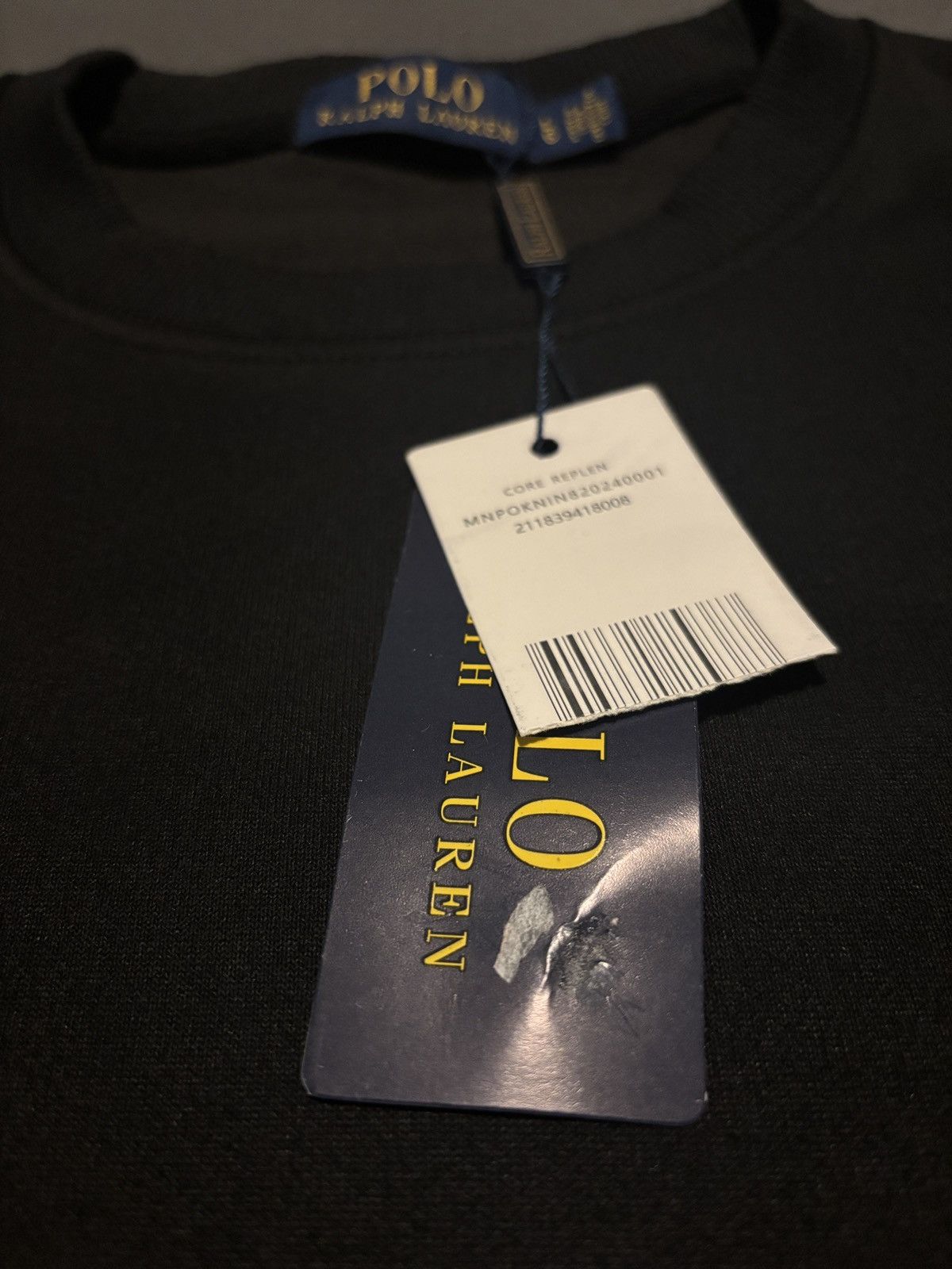 Polo Ralph Lauren Polo Ralph Lauren Black Crewneck L BNWT Unisex Size L / US 10 / IT 46 - 5 Thumbnail