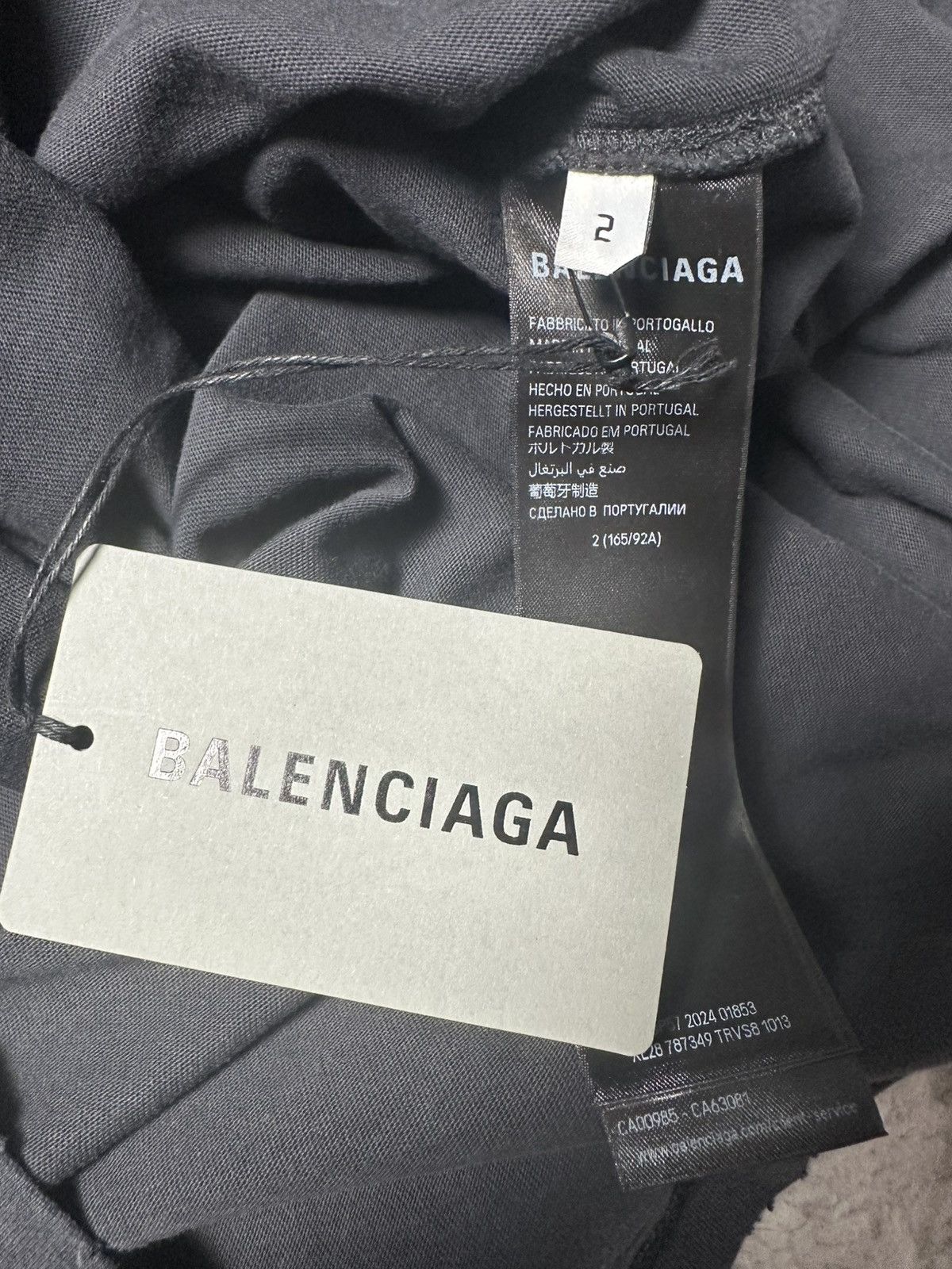 Balenciaga Balenciaga 3B liquefied logo shirt 2 BNWT Size US M / EU 48-50 / 2 - 5 Thumbnail