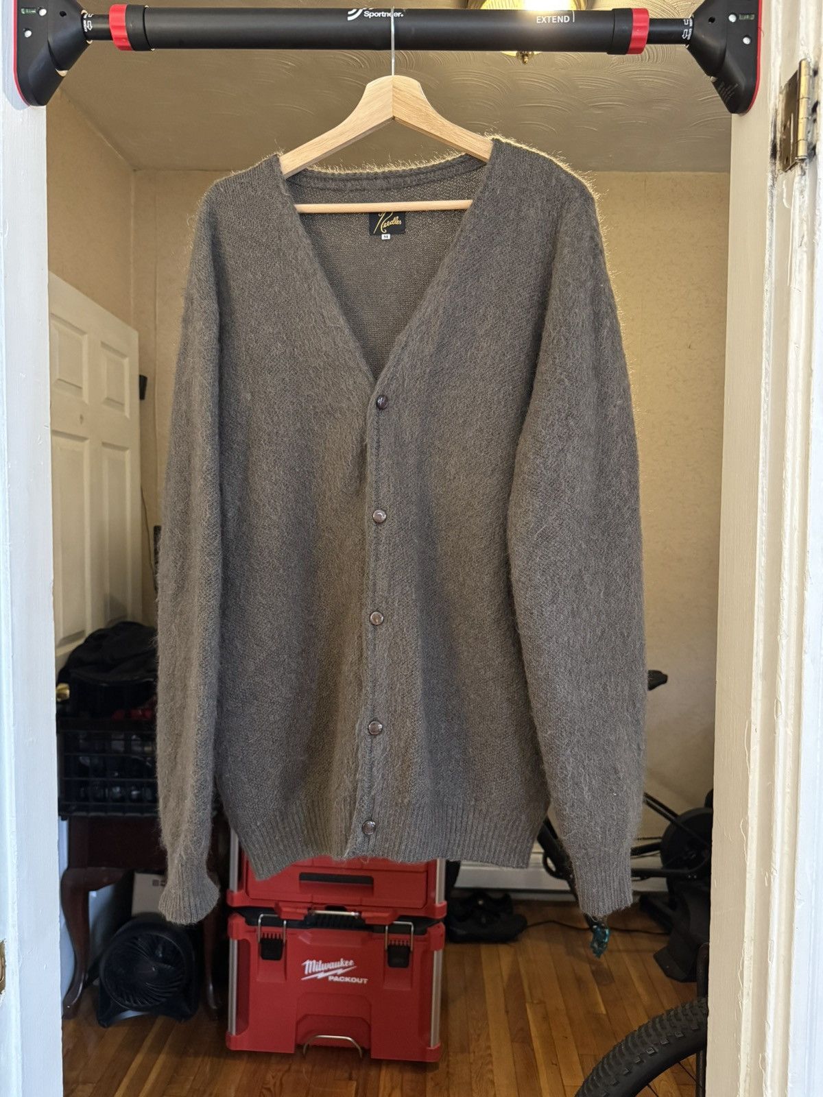 Needles Brown Mohair Cardigan