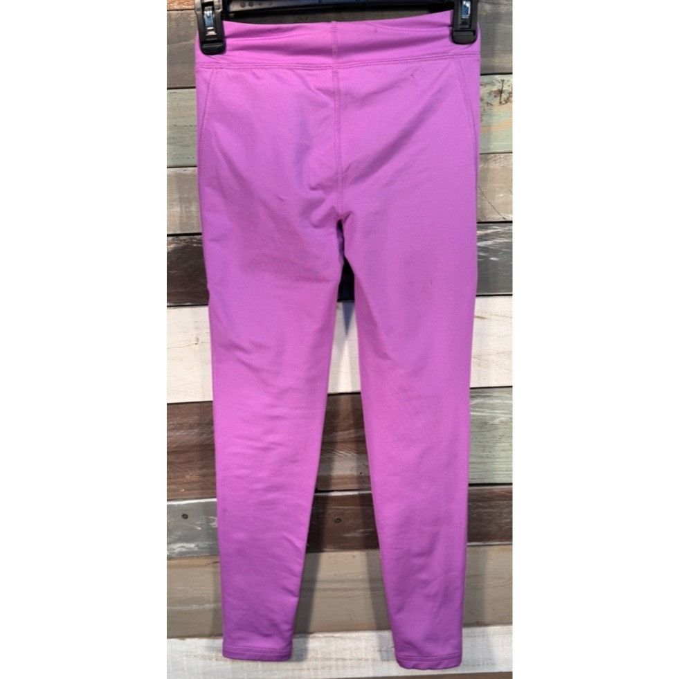 Under Armour Girl's UNDER ARMOUR Logo Pink Capri Leggings Medium Gently U Size 22" - 7 Thumbnail