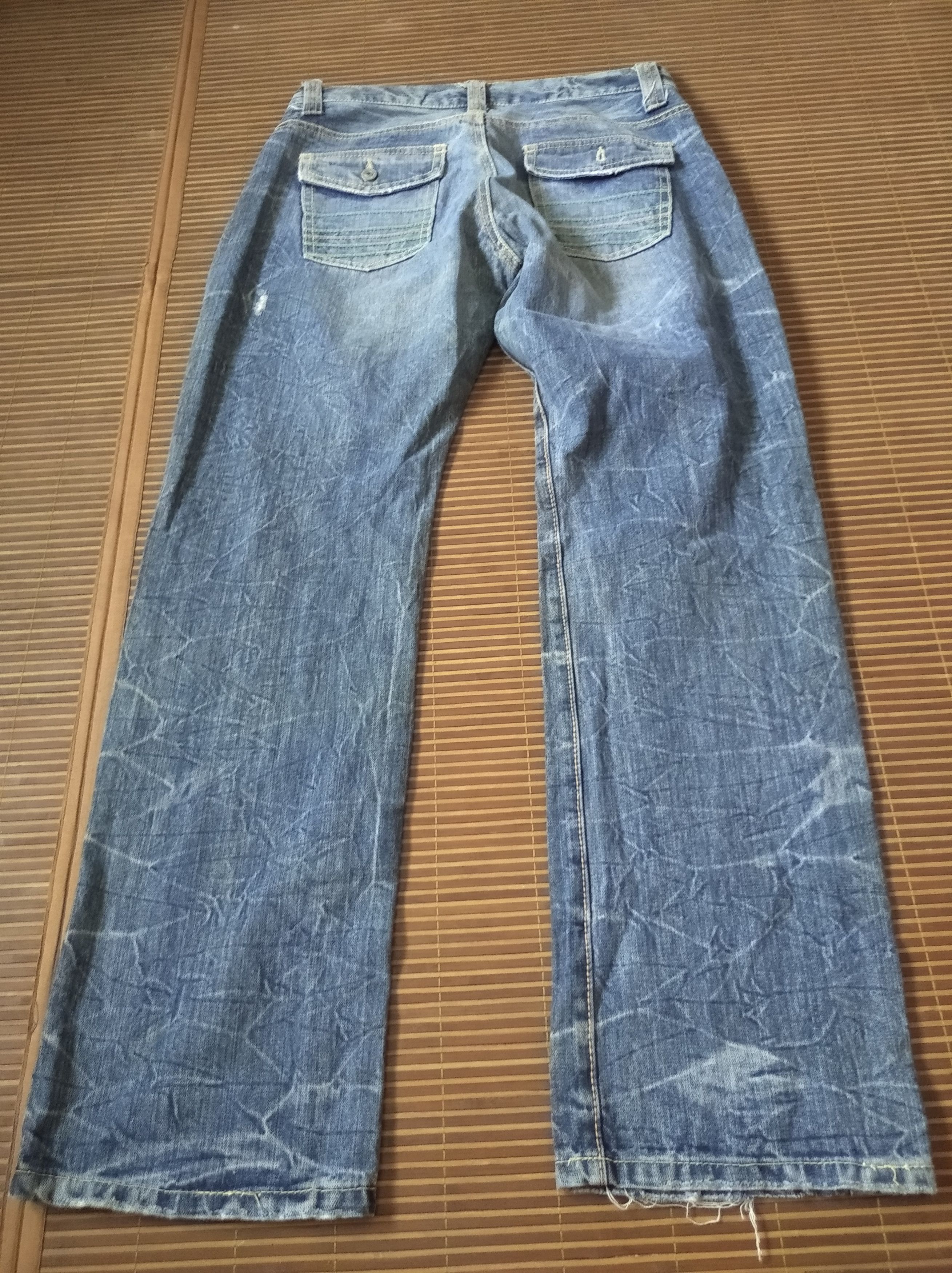 If Six Was Nine × Japanese Brand Vintage’90s🔥Daily Topics🔥Distressed Rusty Light Blue Jeans Size US 32 / EU 48 - 9 Thumbnail