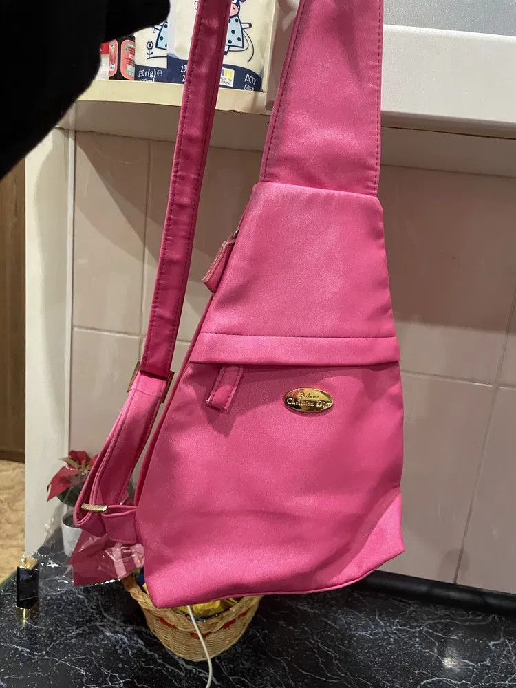 Dior Vintage Christian Dior Parfums Saddle Bag Sling Sparkle Pink Size ONE SIZE - 1 Thumbnail
