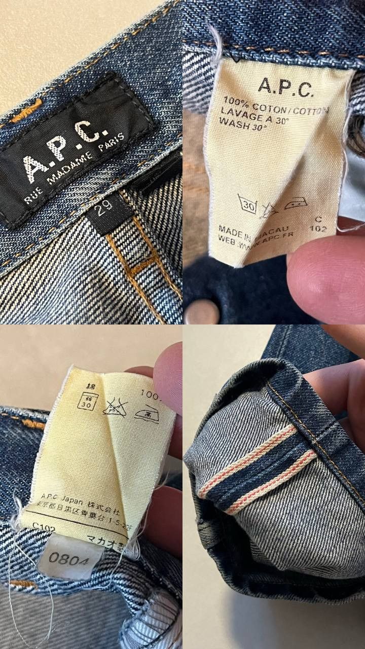 A.P.C. Apc jeans sevedge rue de fleurus paris {B12} Size US 29 - 8 Thumbnail