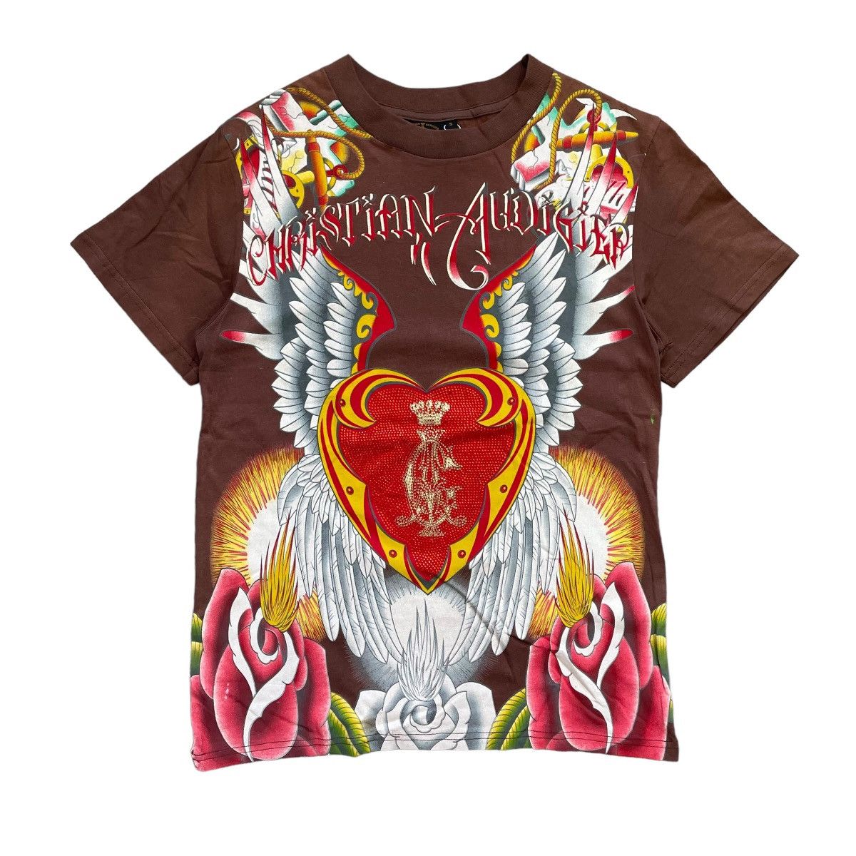 Ed Hardy VINTAGE Y2K ED HARDY CHRISTIAN AUDIGIER T-SHIRT Size S / US 4 / IT 40 - 4 Thumbnail