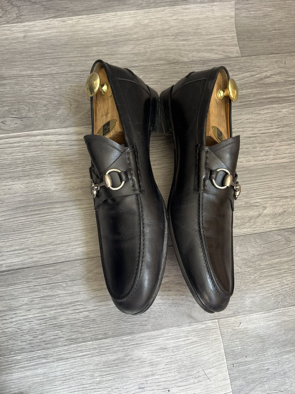Gucci Gucci horsebit black leather loafers sz uk 9.5 Size US 10.5 / EU 43-44 - 9 Thumbnail