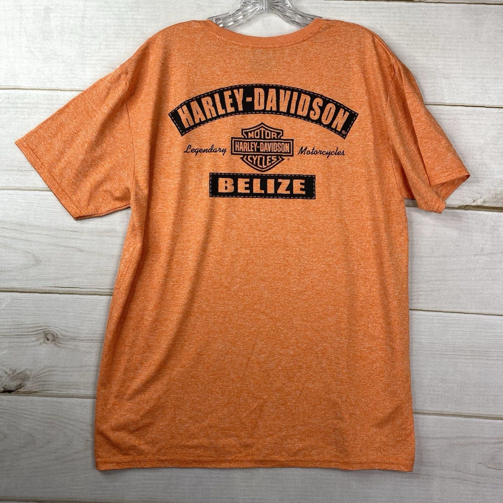 Harley Davidson Harley-Davidson Belize Tee Shirt Mens L Orange Motorcycles Central America Shirt Mens L Orange Harley-Davidson Belize Tee Shirt Size US L / EU 52-54 / 3 - 7 Thumbnail