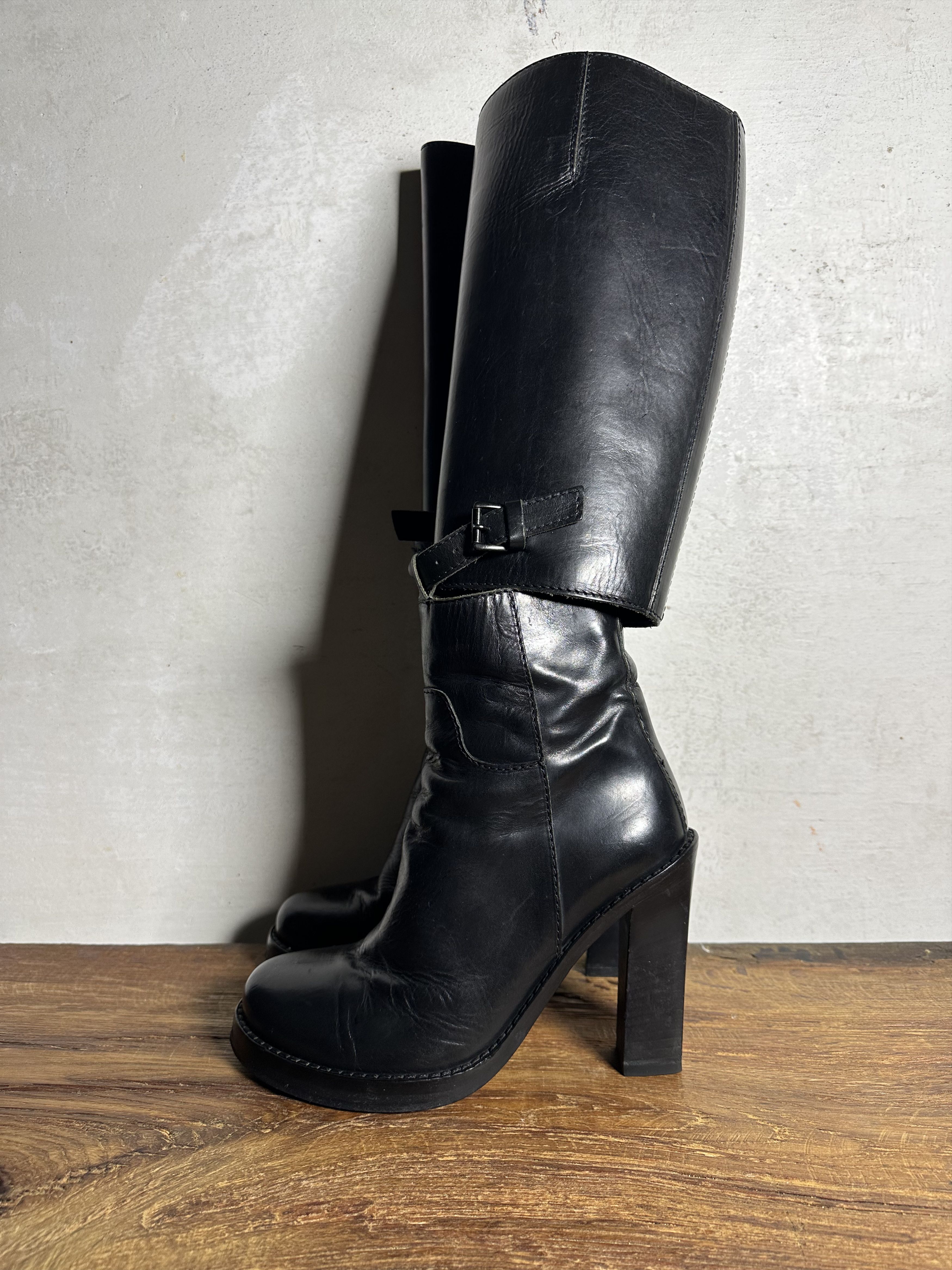 Ann Demeulemeester Ann Demeulemeester Two Piece Transformable Riding Boots Size US 8 / IT 38 - 3 Thumbnail