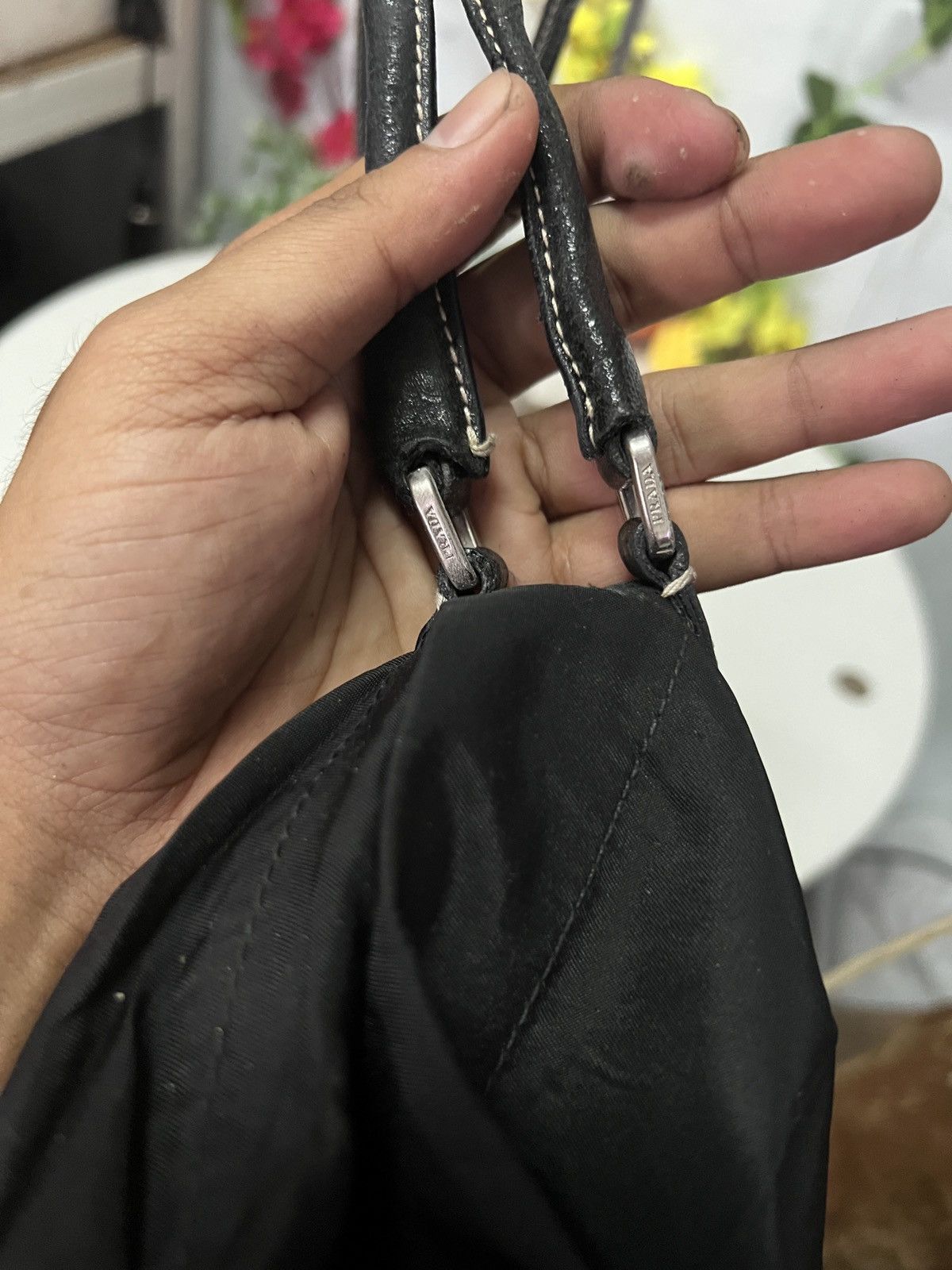 Prada Prada Black Vintage Hand Bag Size ONE SIZE - 9 Thumbnail
