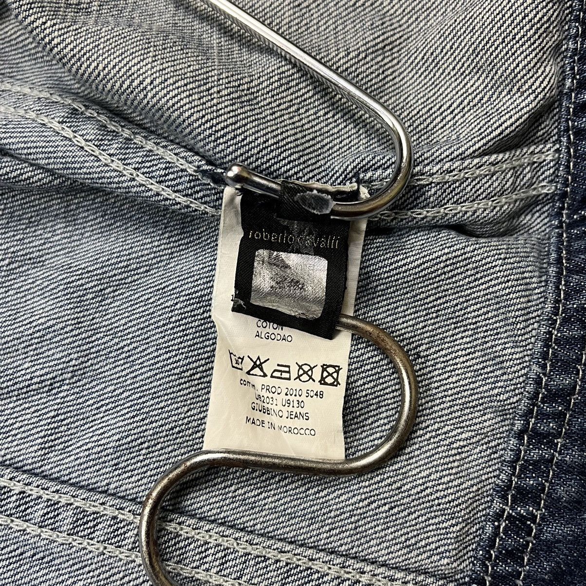 If Six Was Nine 2000s Roberto Cavalli - Devils Bono Denim Jacket Size US XS / EU 42 / 0 - 12 Thumbnail