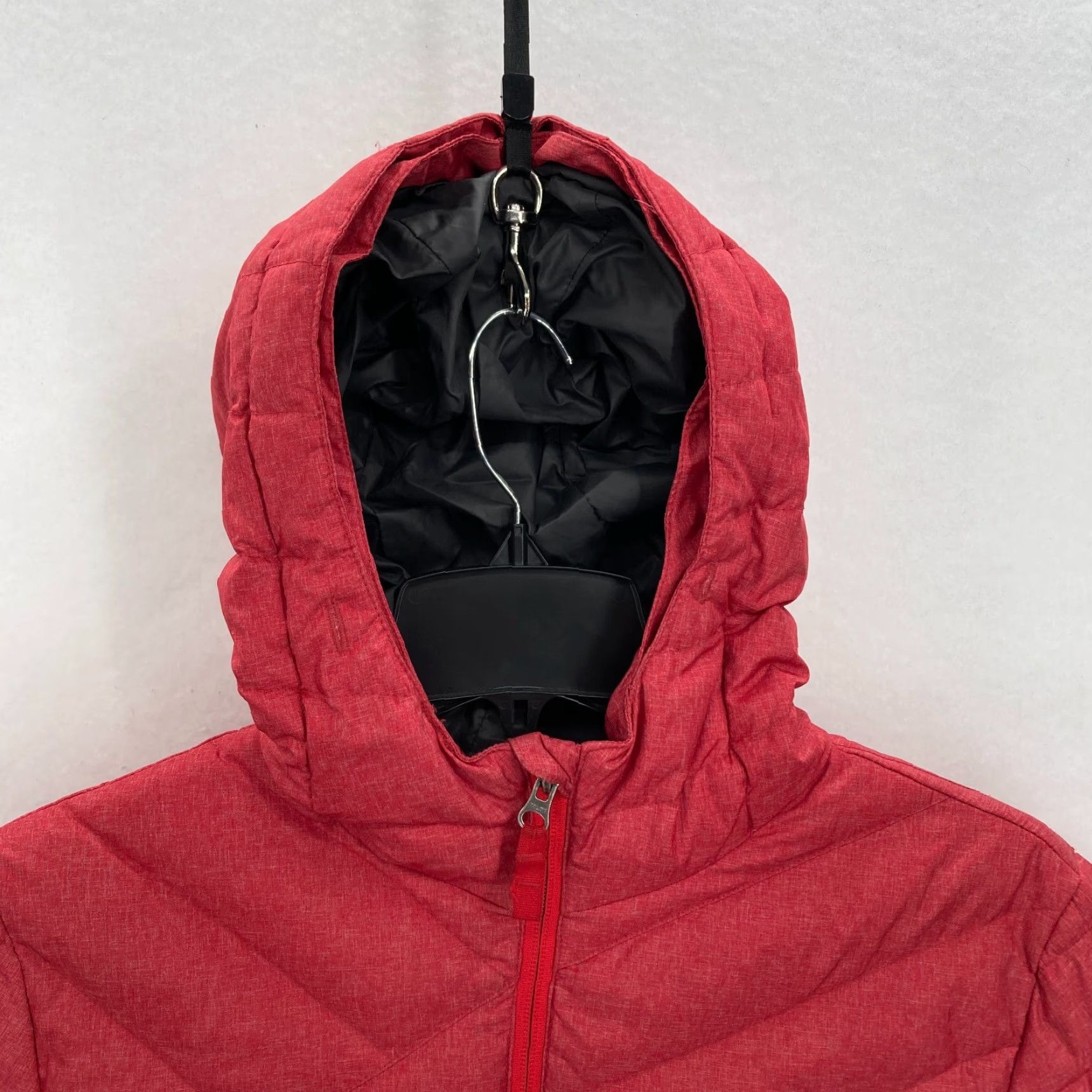 Eddie Bauer Eddie Bauer Premium Goose Down Puffer Jacket Women's Large Red Hooded Quilted Regular Down Jacket Size L / US 10 / IT 46 - 5 Thumbnail
