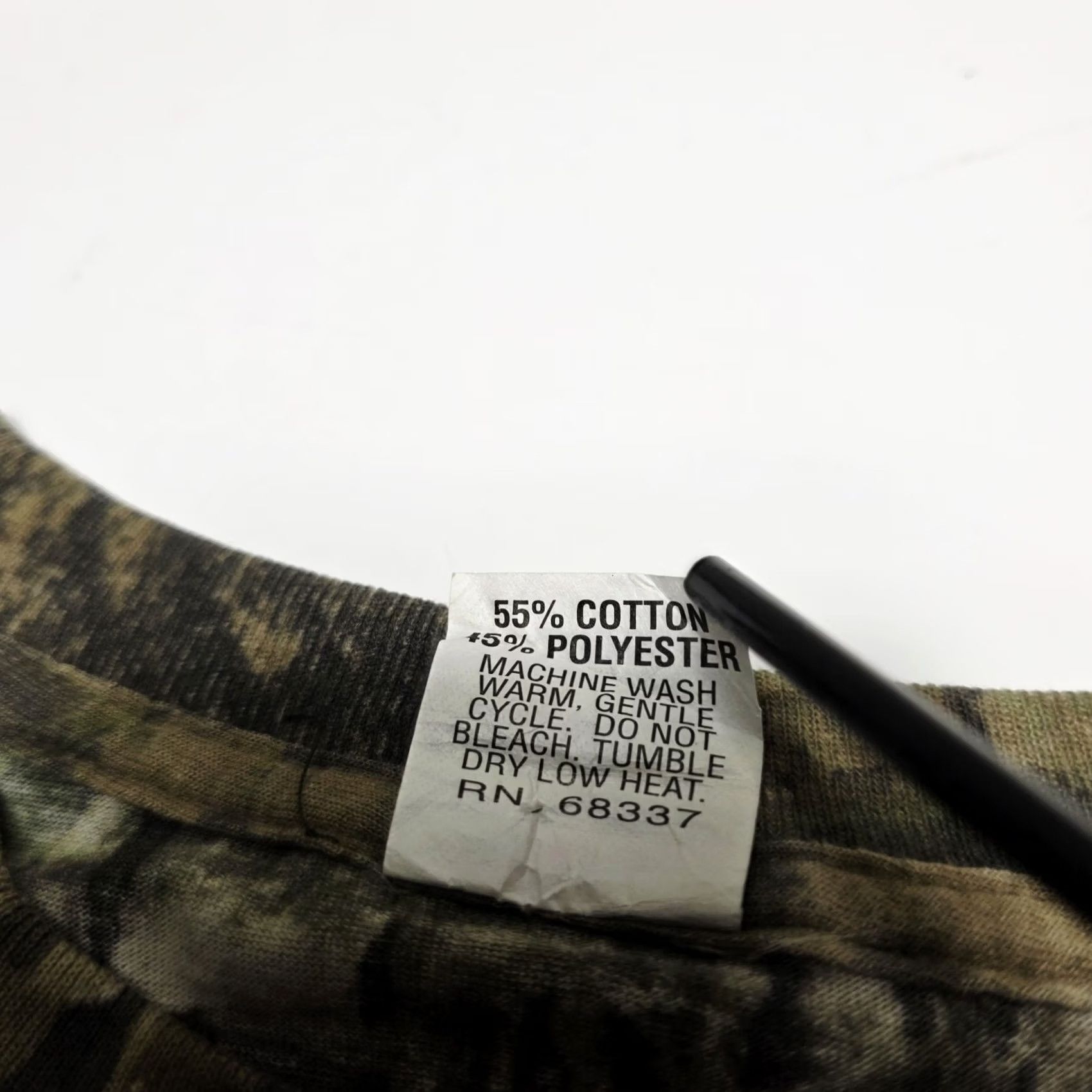 Vintage VINTAGE Trail Crest Mens Large Camo Long Sleeve Tshirt Hunting Camouflage Pocket Size US L / EU 52-54 / 3 - 7 Thumbnail