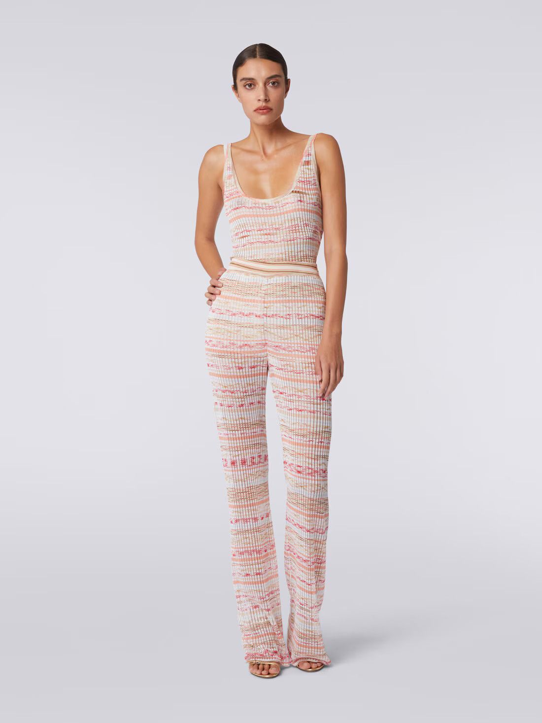 Missoni o1mle0425 Ribbed Tank Top in Multicolor Size M / US 6-8 / IT 42-44 - 2 Thumbnail