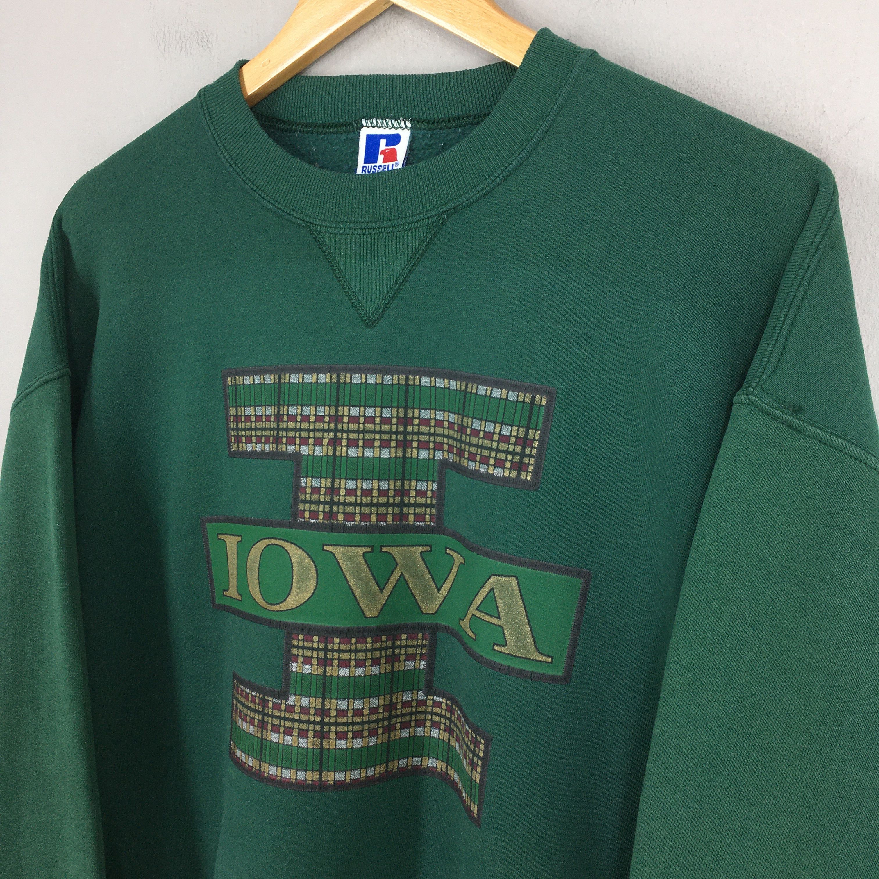 Russell Athletic Vintage Iowa State Spell Out Printed Sweatshirt XLarge Size US XL / EU 56 / 4 - 3 Thumbnail