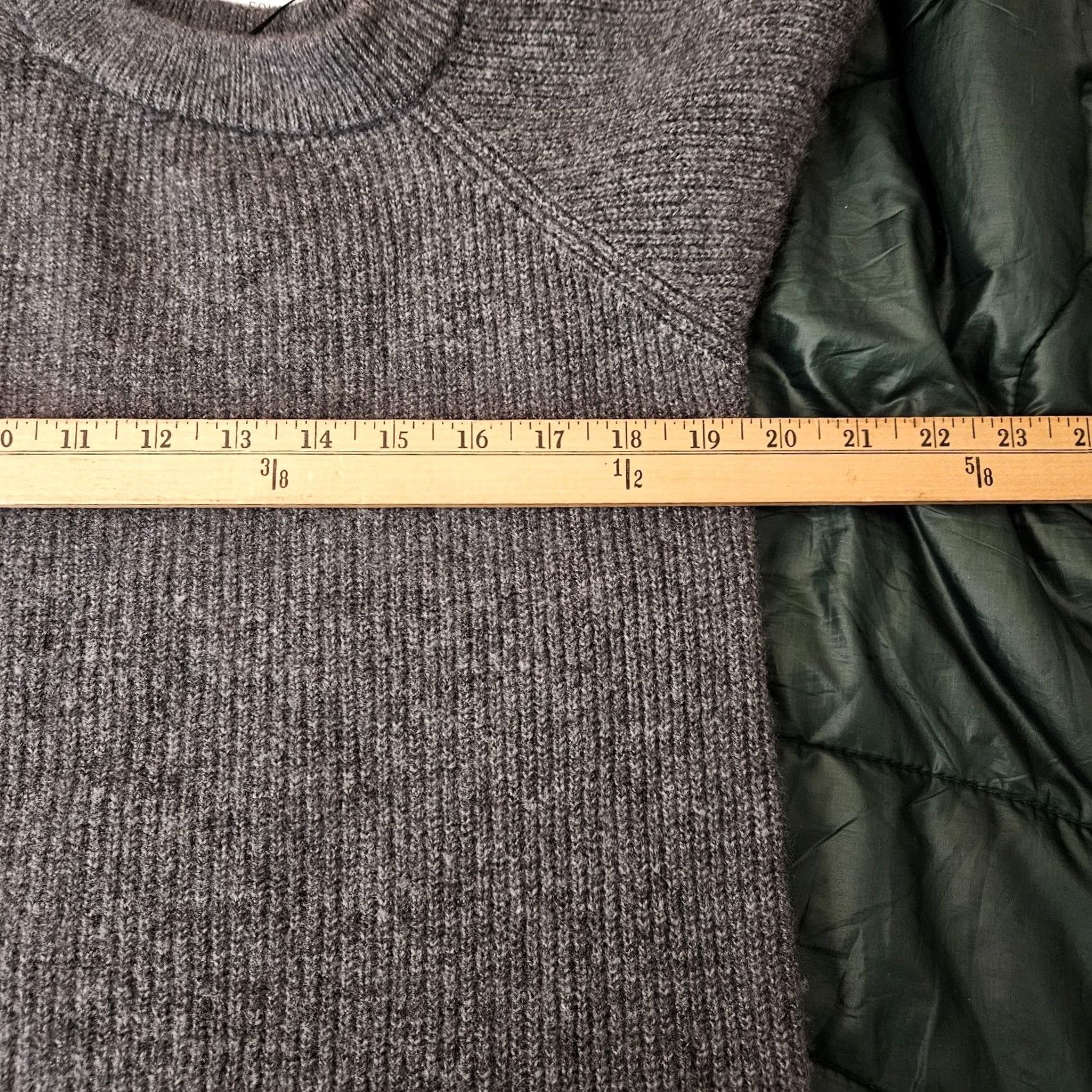 Vintage Sami & Jo Sweater Women’s XL Gray Off Shoulder Cross Neck Soft Cozy NWT Size XL / US 12-14 / IT 48-50 - 6 Thumbnail