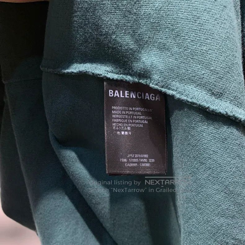Balenciaga Balenciaga Logo Printed Round Neck Raglan Sleeve Short Sle Size US S / EU 44-46 / 1 - 8 Thumbnail