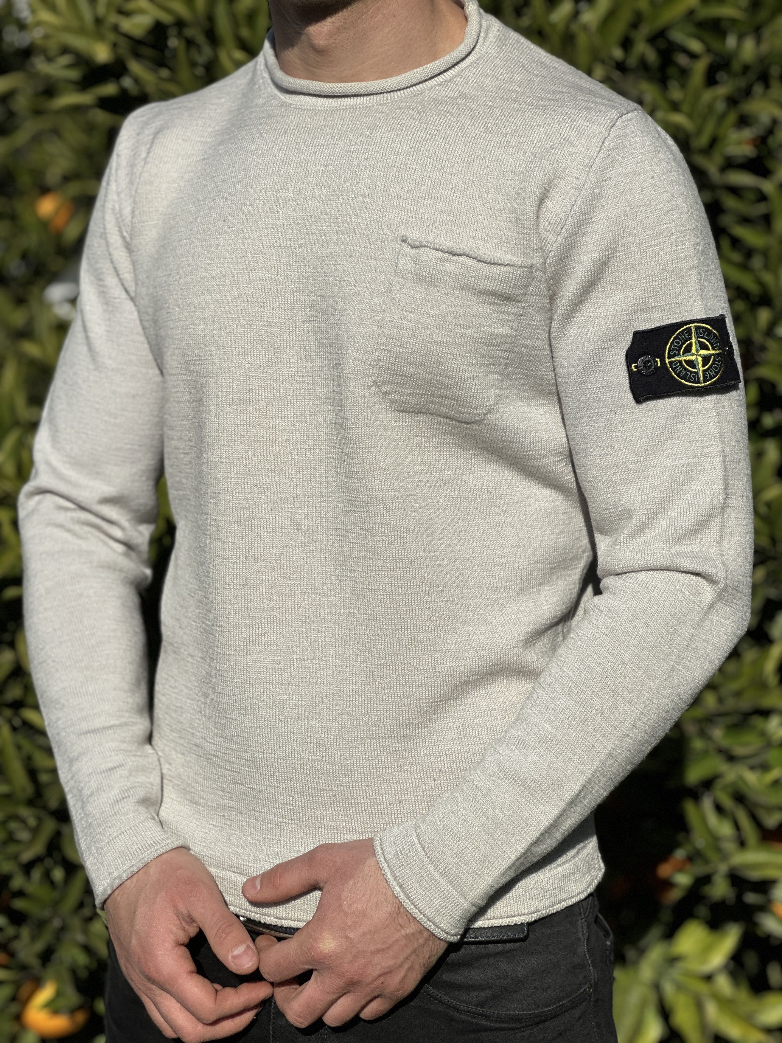 Stone Island Stone Island Pocket Front Pullover Slim Fit Sweater Size M Size US M / EU 48-50 / 2 - 13 Thumbnail
