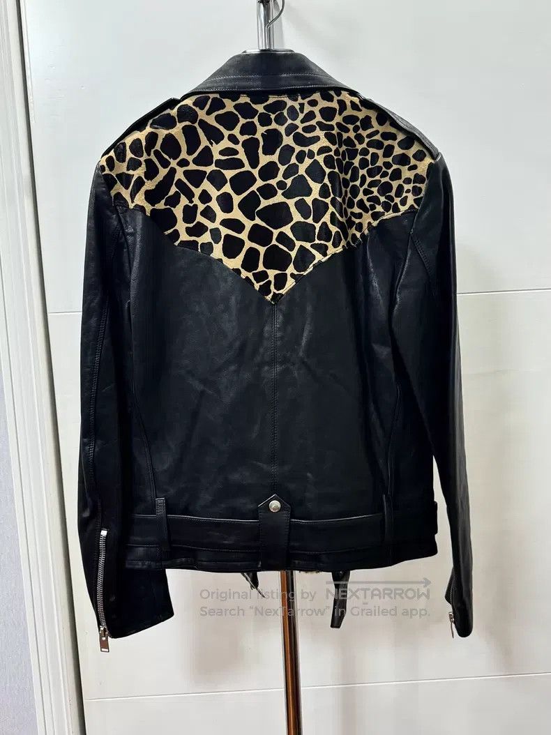 Saint Laurent Paris Saint Laurent Paris Leopard Print Biker Jacket Size US M / EU 48-50 / 2 - 2 Thumbnail