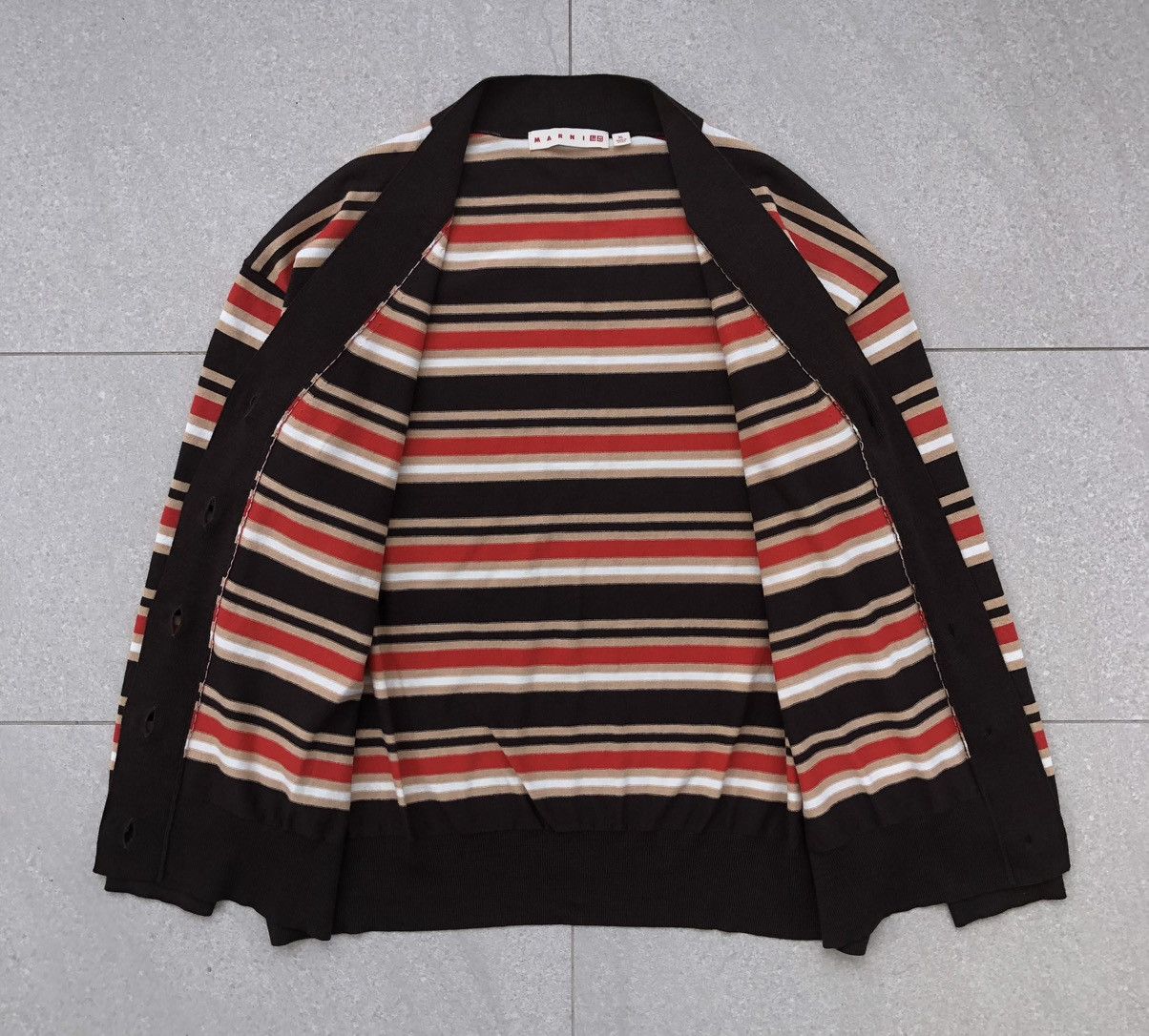 Marni × Uniqlo Marni x Uniqlo Marino Blend Striped Oversize Cardigan Size US XL / EU 56 / 4 - 5 Thumbnail