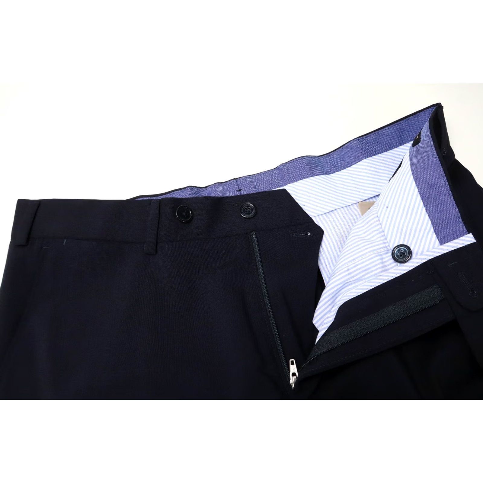 Massimo Dutti Massimo Dutti Trousers Dress Pinstripe Wool 100% 38 US Men Size US 38 / EU 54 - 4 Thumbnail