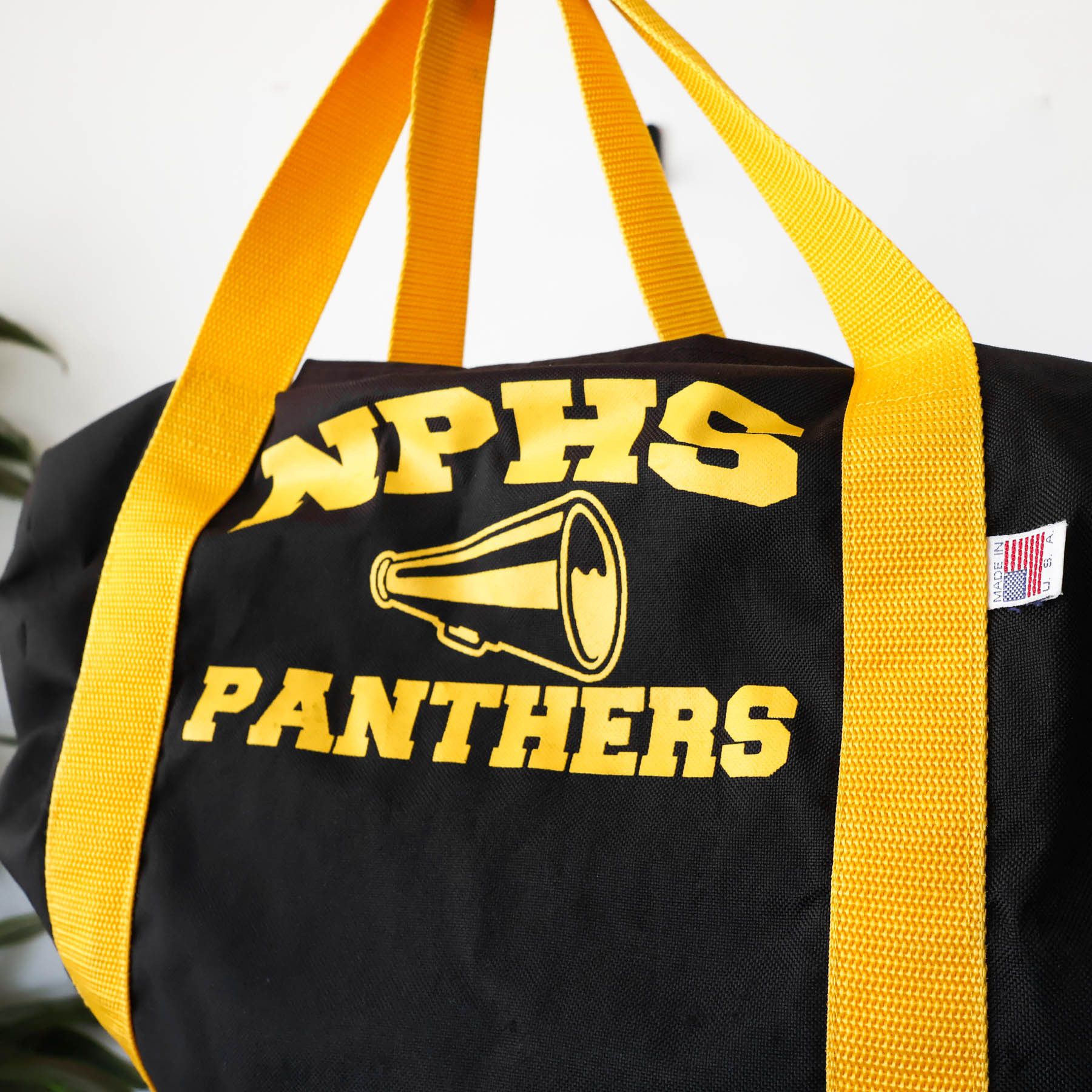 Vintage 90's NPHS Panthers High School Team Gym Bag USA Size ONE SIZE - 3 Thumbnail