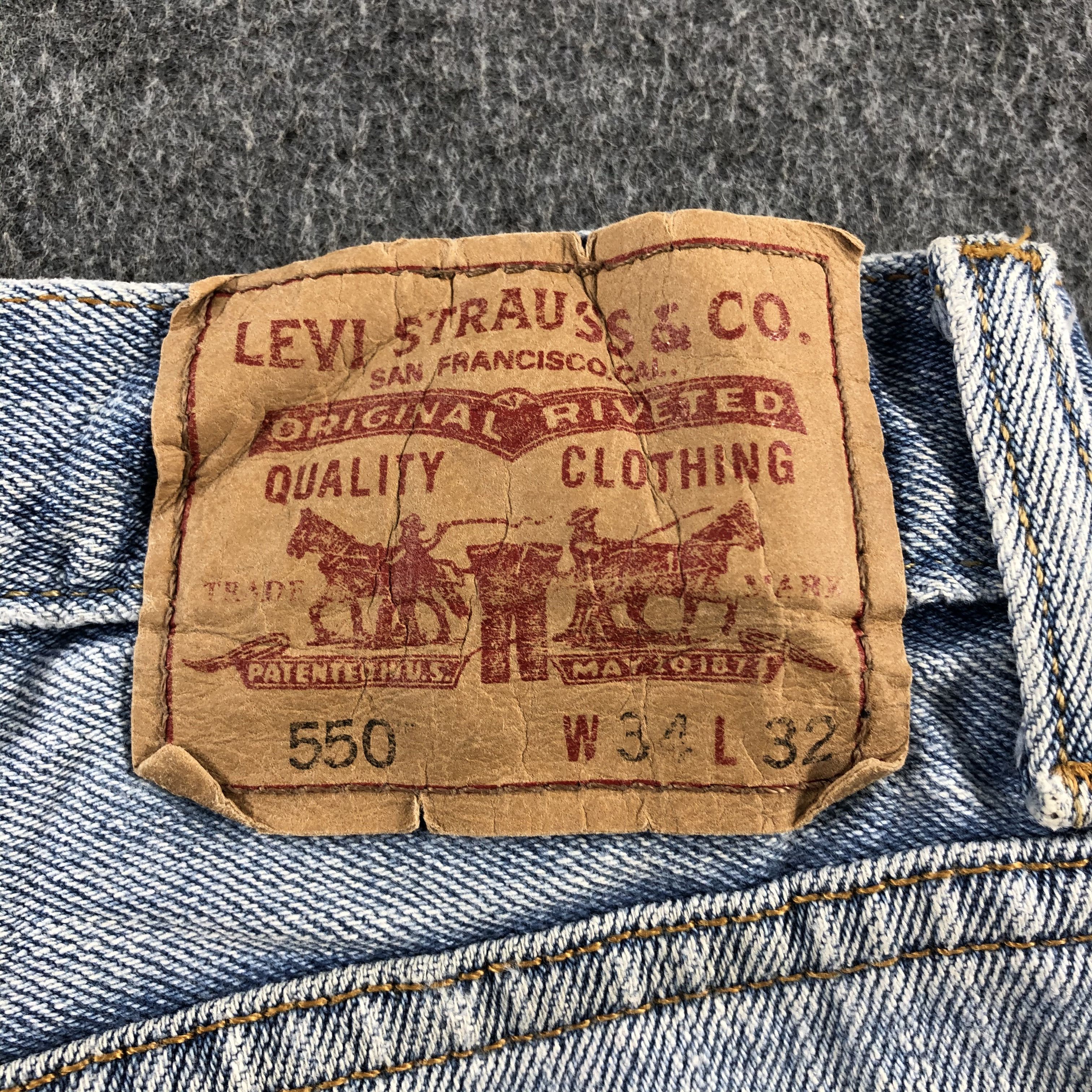 Levi's Vintage Blue Wash Levis 550 Jeans-J2491 Size US 34 / EU 50 - 5 Thumbnail
