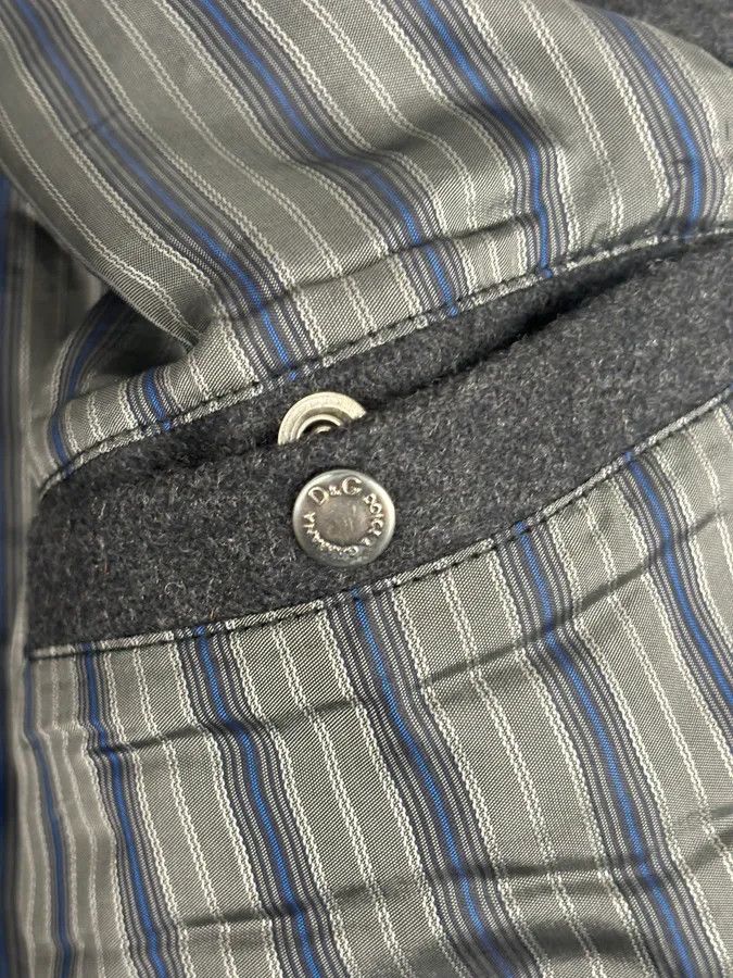 Dolce & Gabbana AW2009 Dolce & Gabbana Grey Wool Knit Collar Jacket Size US L / EU 52-54 / 3 - 9 Thumbnail