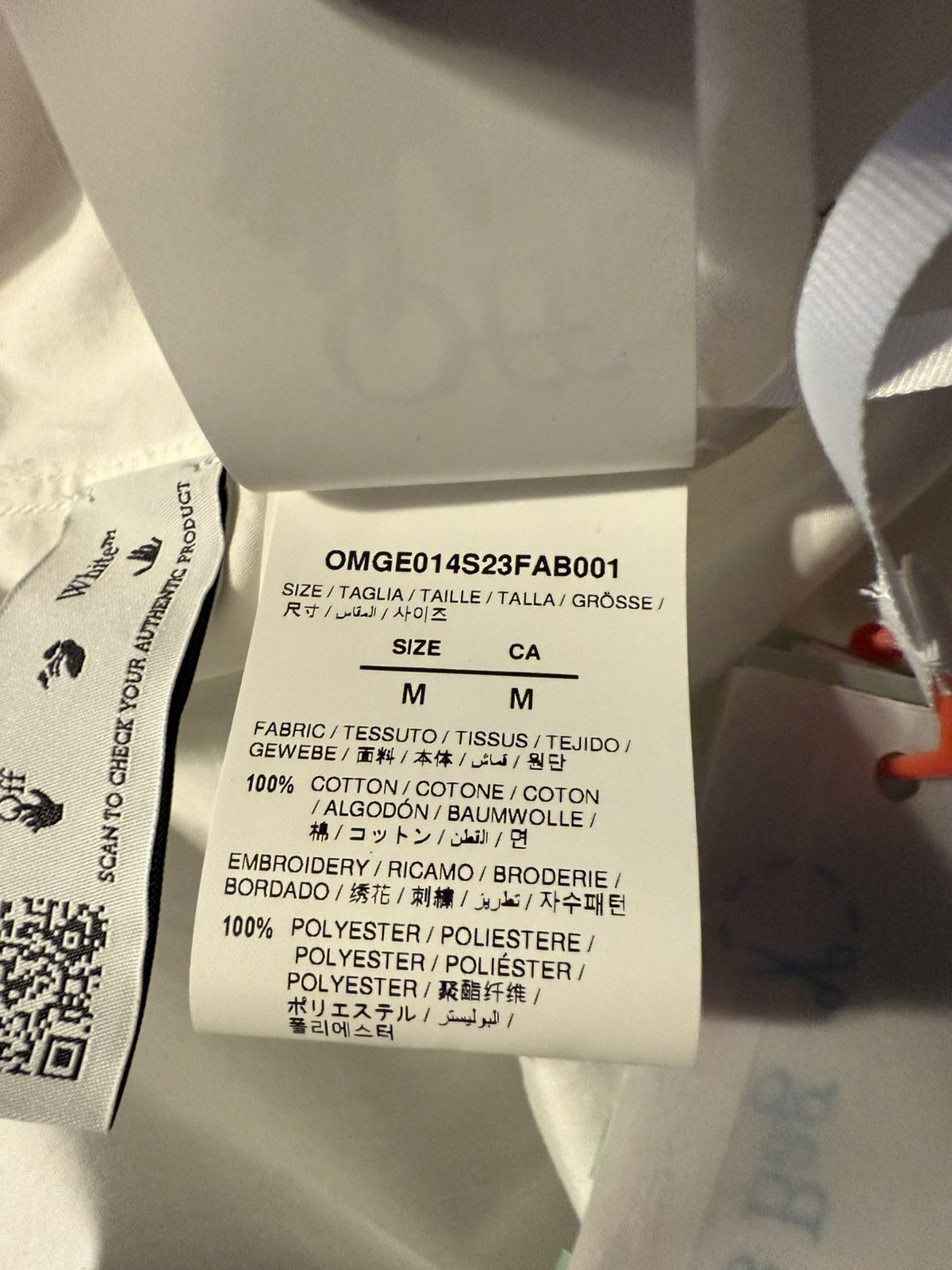 Off-White Off-White Exact Opp cotton shirt Size US M / EU 48-50 / 2 - 6 Thumbnail