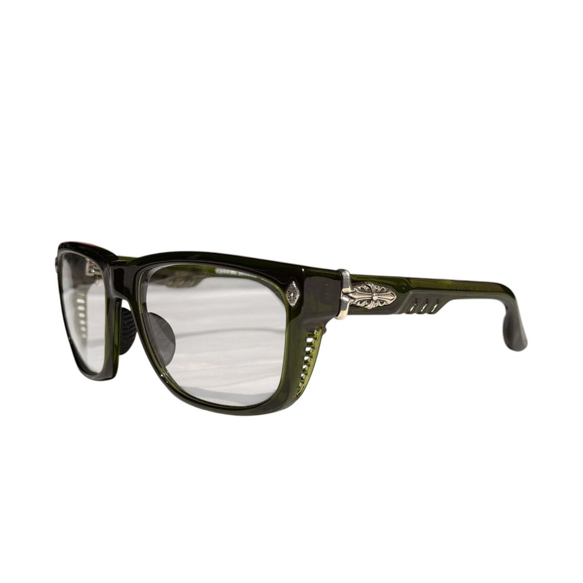 Chrome Hearts Disco stick green sunglasses clear frame Size ONE SIZE - 3 Thumbnail