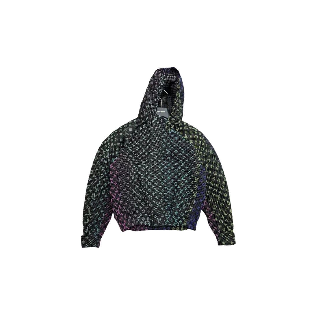 Louis Vuitton Black Gradient Monogram Mesh Hoodie