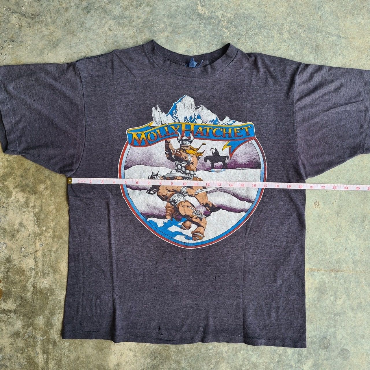Band Tees × Vintage *RARE* VINTAGE 80s 1987 MOLLY HATCHET BAND TEE ROCK SHIRT Size US XL / EU 56 / 4 - 6 Thumbnail