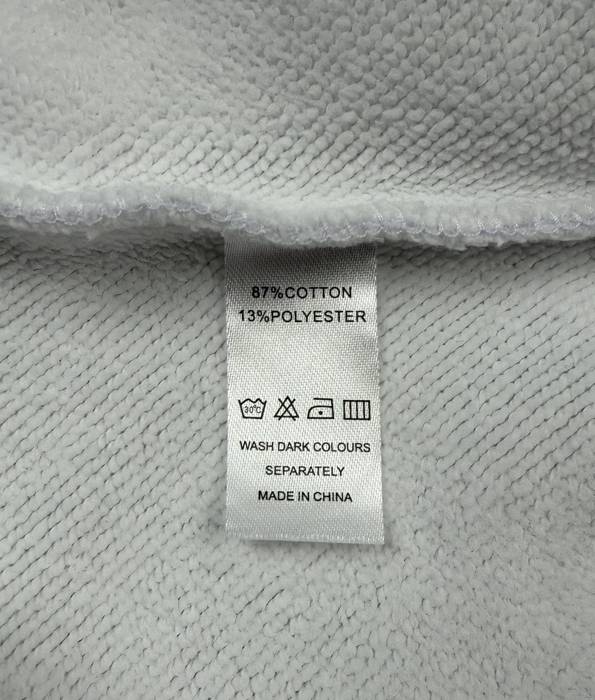 Corteiz Corteiz Alcatraz Big Logo White Heavy Cotton Hoodie STREETW Size US M / EU 48-50 / 2 - 16 Thumbnail