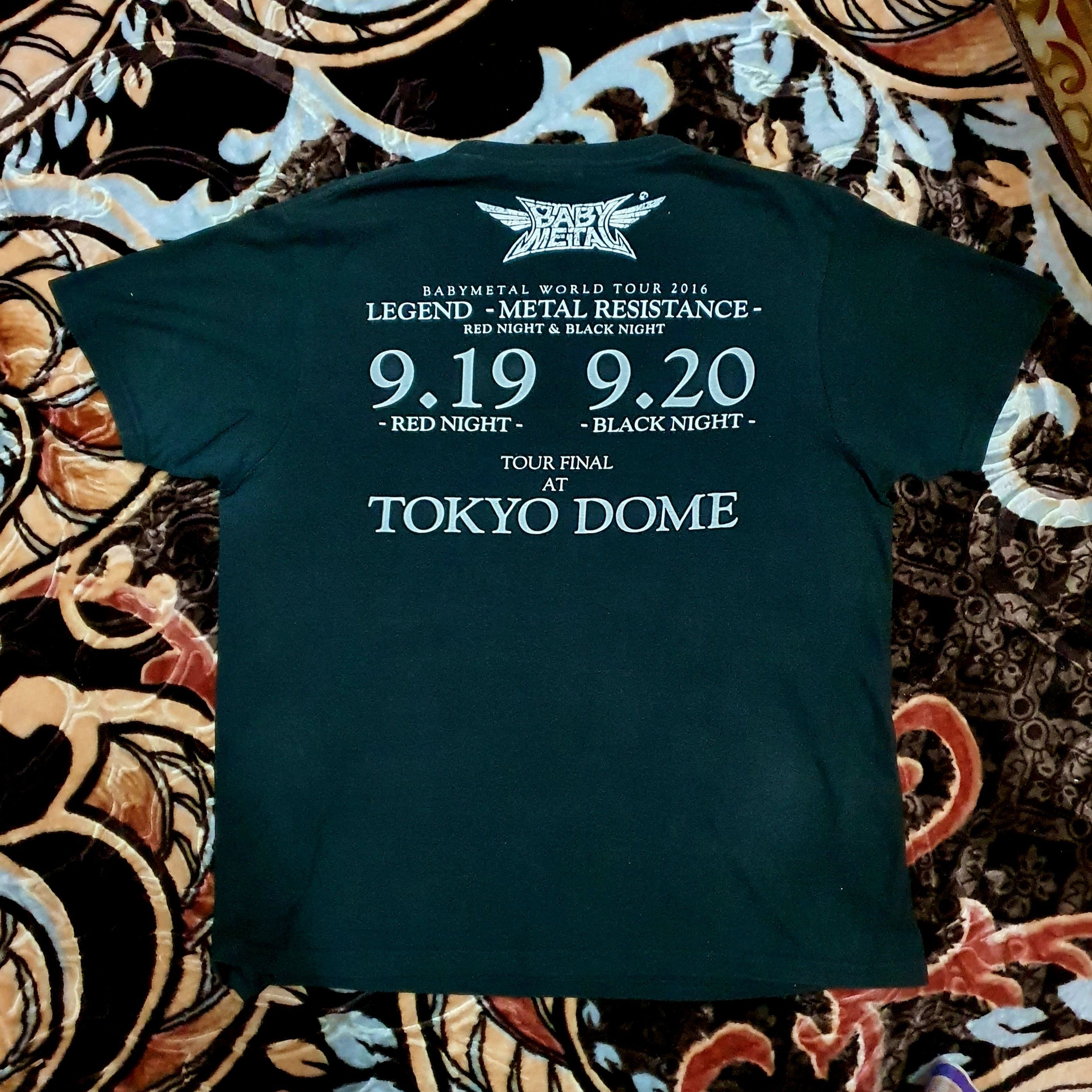 Band Tees × Japanese Brand Baby Metal Band Tour T-shirt Size US S / EU 44-46 / 1 - 4 Thumbnail