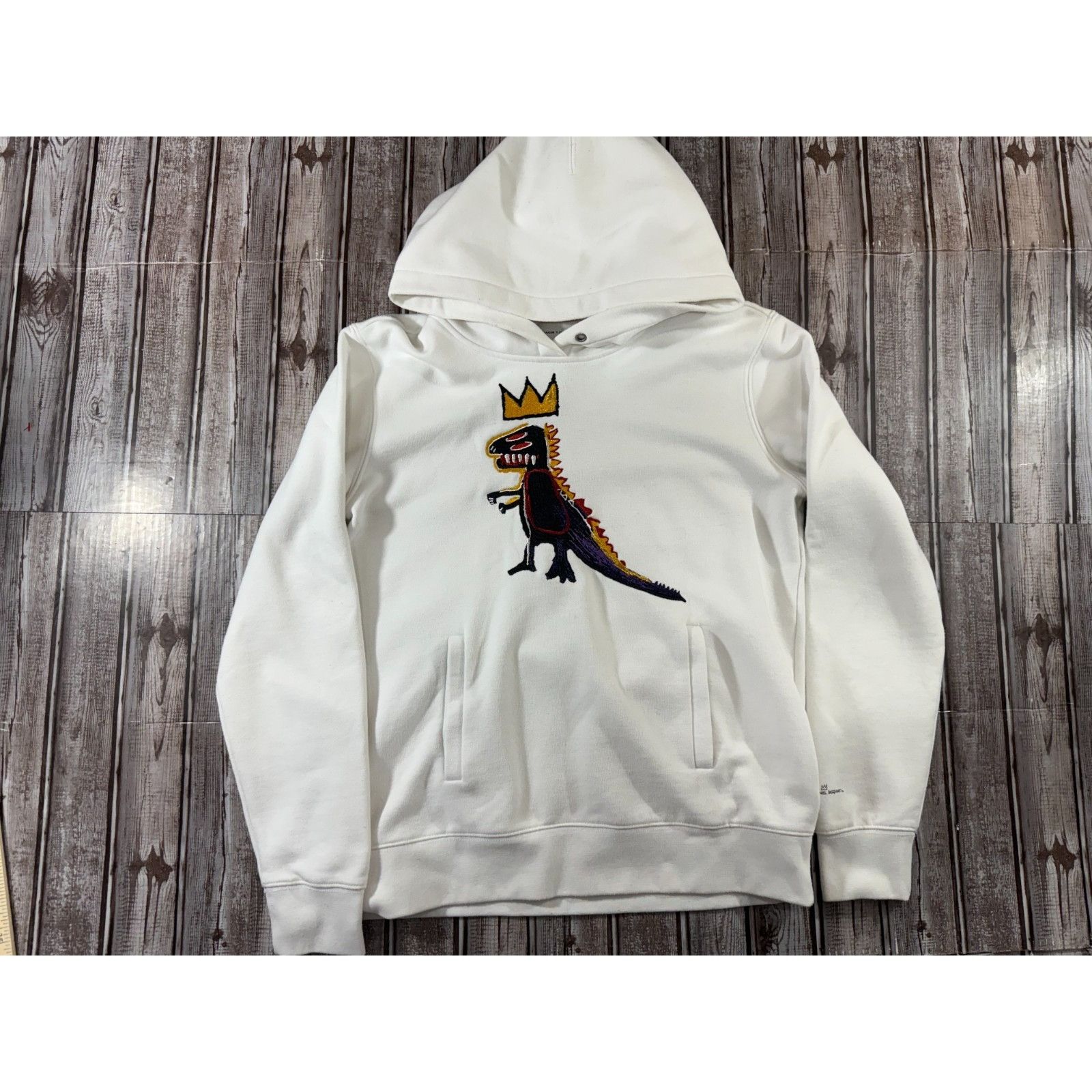 Coach X Basquiat Rexy Crown Art Hoodie Size S color White