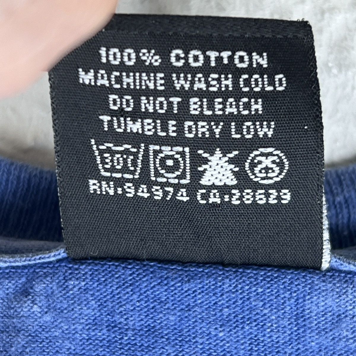 Stussy Vintage Stussy Tshirt Tee Blue Spellout Big Logo 90s Y2K Size US L / EU 52-54 / 3 - 6 Thumbnail