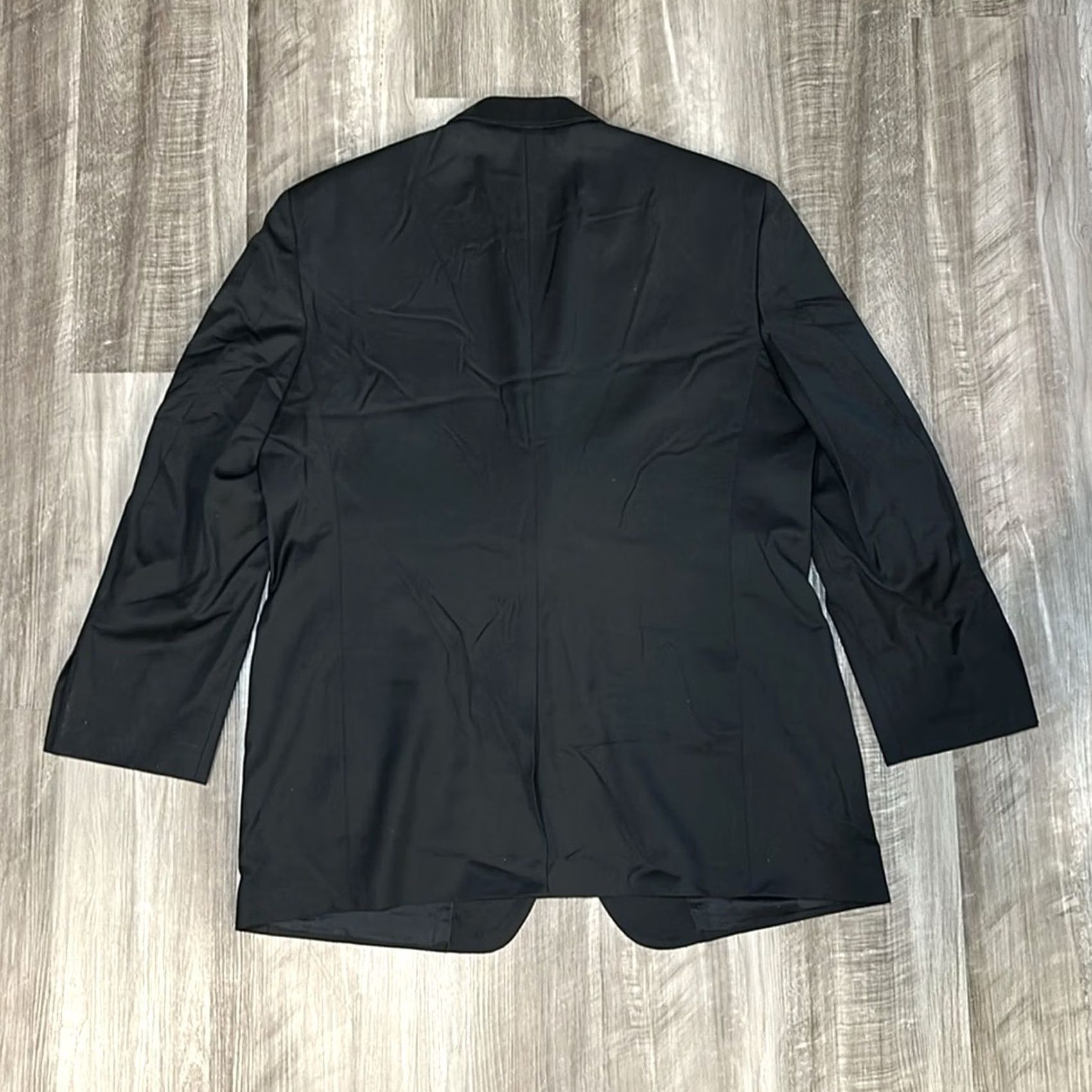 Brooks Brothers Brooks Brothers 1818 Madison Three Button Sport Coat Suit Jacket Black Mens 46 Regular Wool 2 Piece 45R 34L Size 46R - 3 Thumbnail