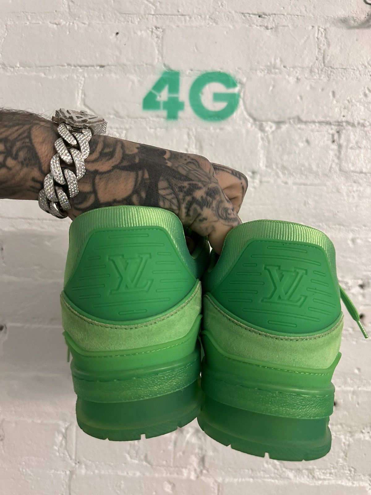 Louis Vuitton × Virgil Abloh LV Virgil Slime Lime Green Skater Shoes Sneakers 10 10.5 11 Size US 10.5 / EU 43-44 - 6 Thumbnail
